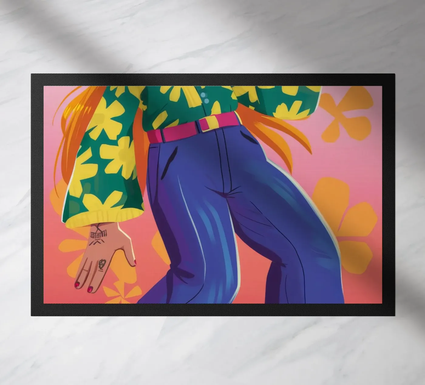 Dynamic Expression doormat by Petal Canvas