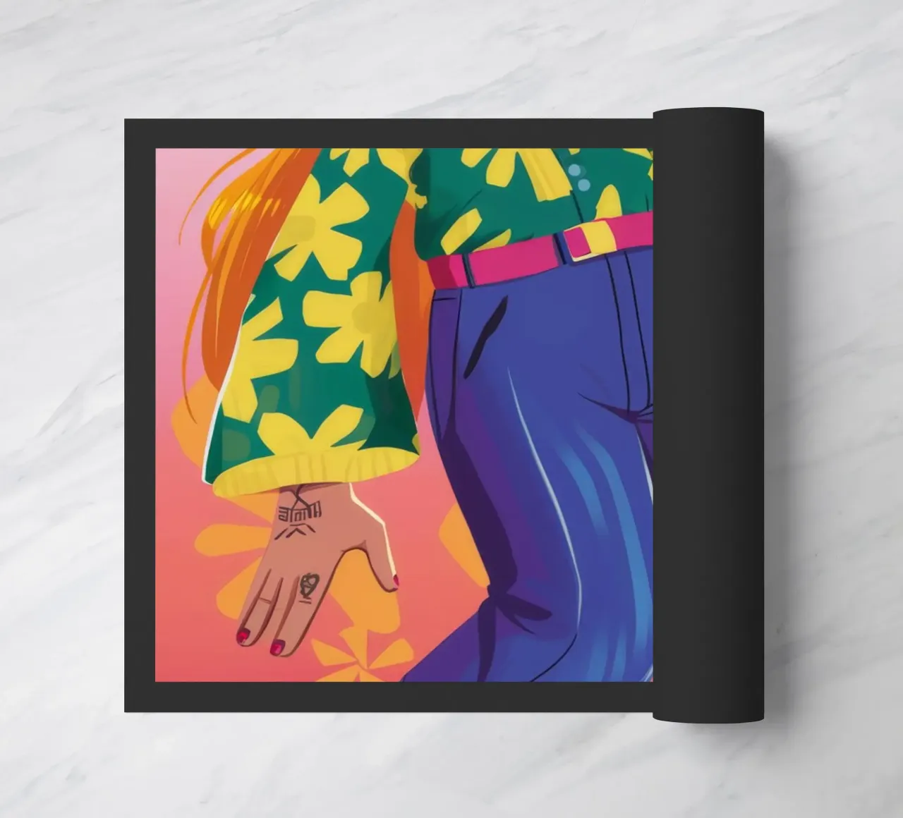 Dynamic Expression doormat by Petal Canvas