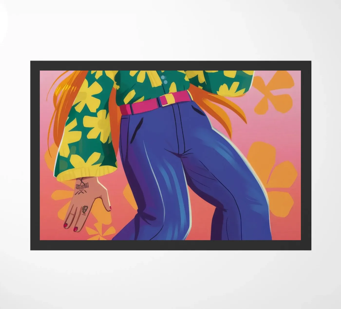 Dynamic Expression doormat by Petal Canvas