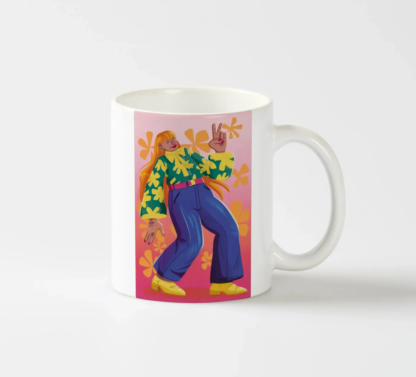 Dynamic Expression keramische mok van Petal Canvas