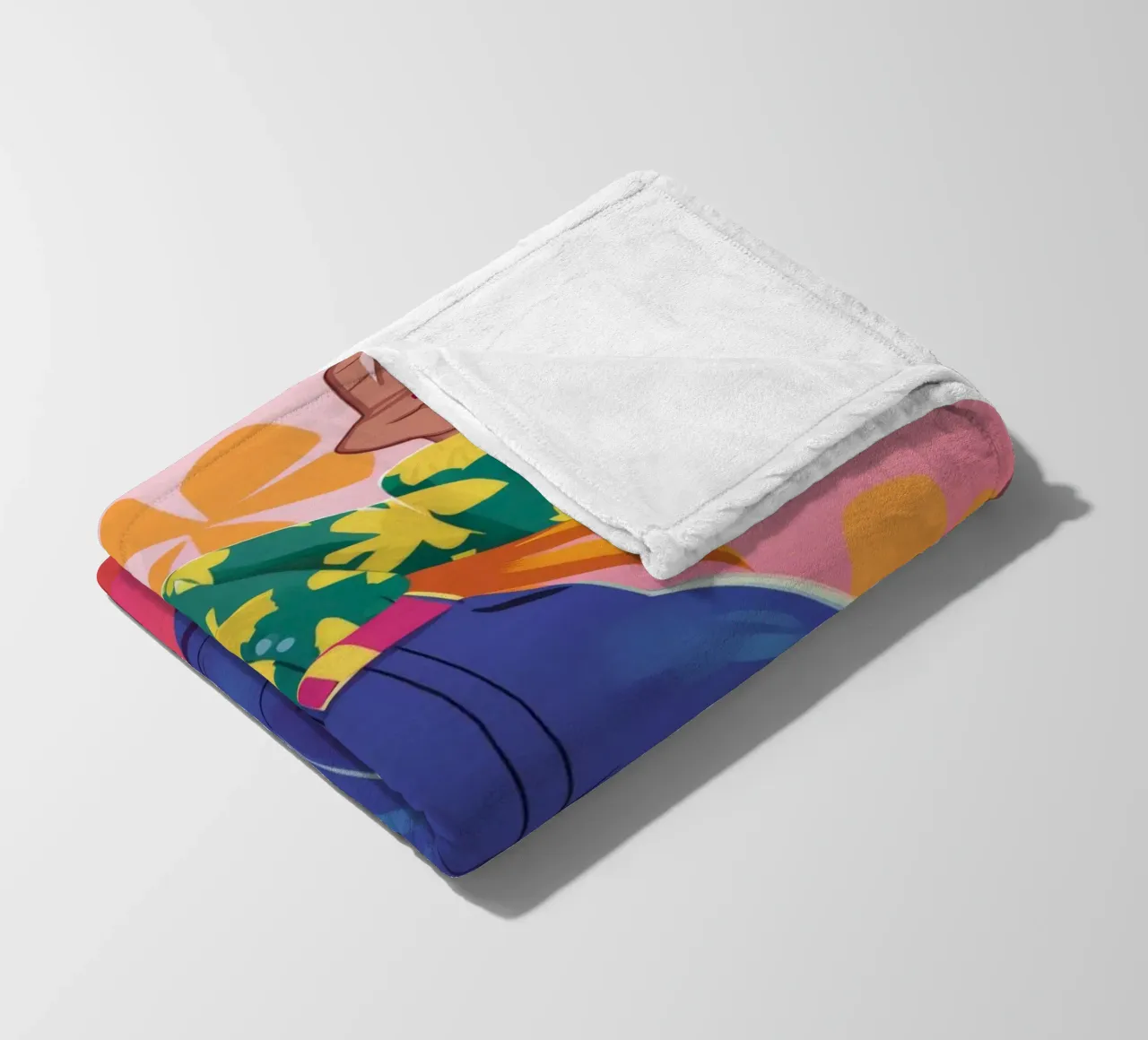 Dynamic Expression fleece blanket by Petal Canvas