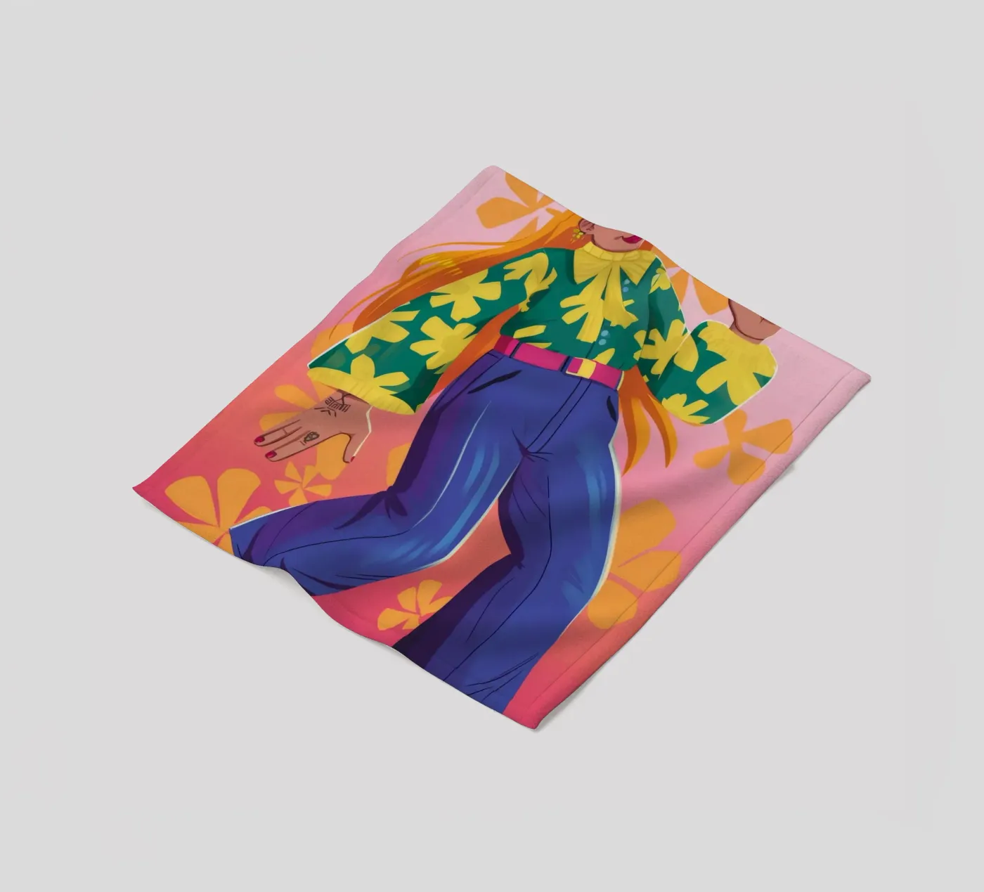 Dynamic Expression fleecedeken van Petal Canvas