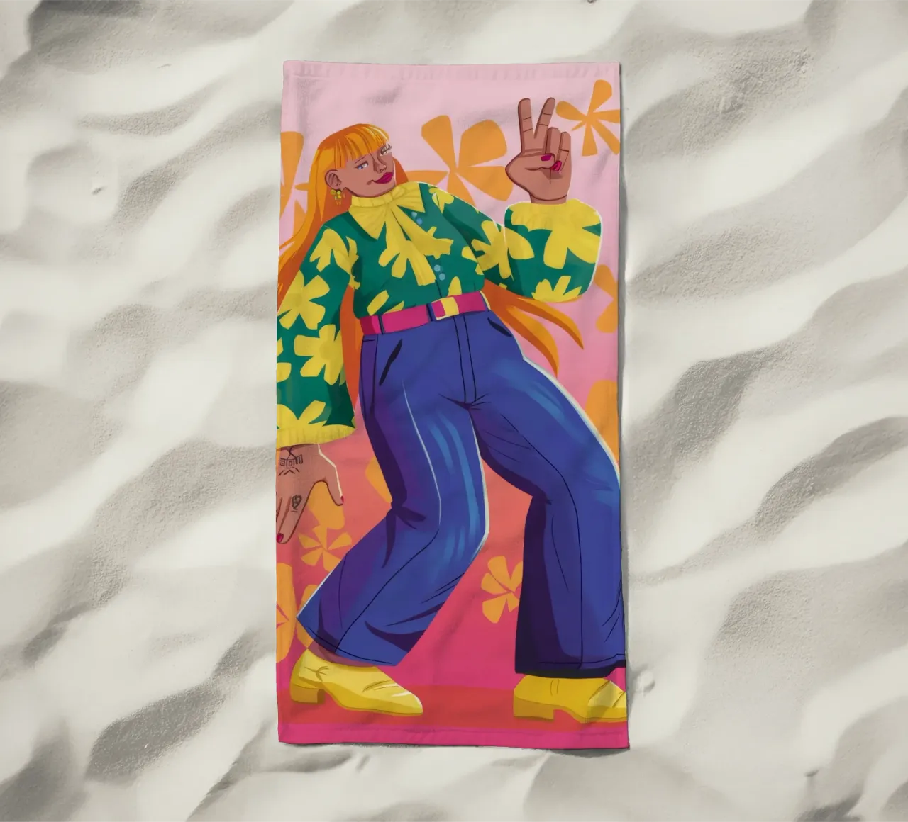 Espressione dinamica telo mare da Petal Canvas