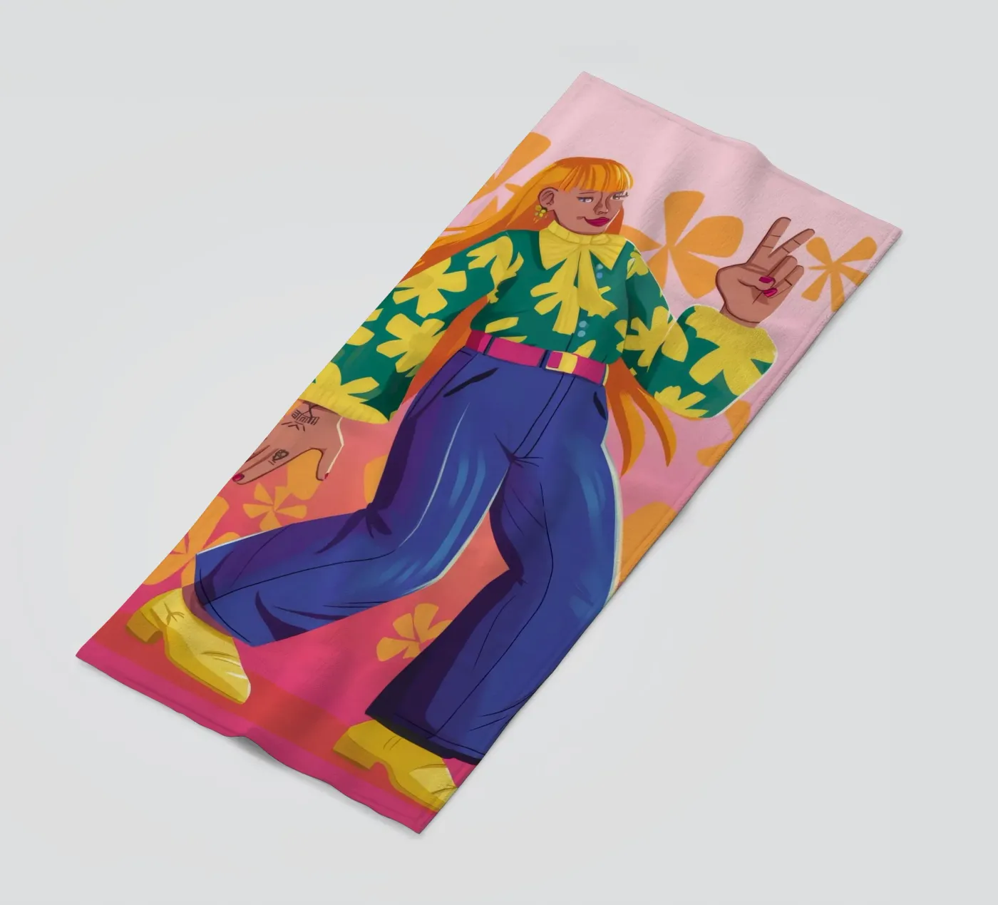 Dynamic Expression Strandtuch von Petal Canvas