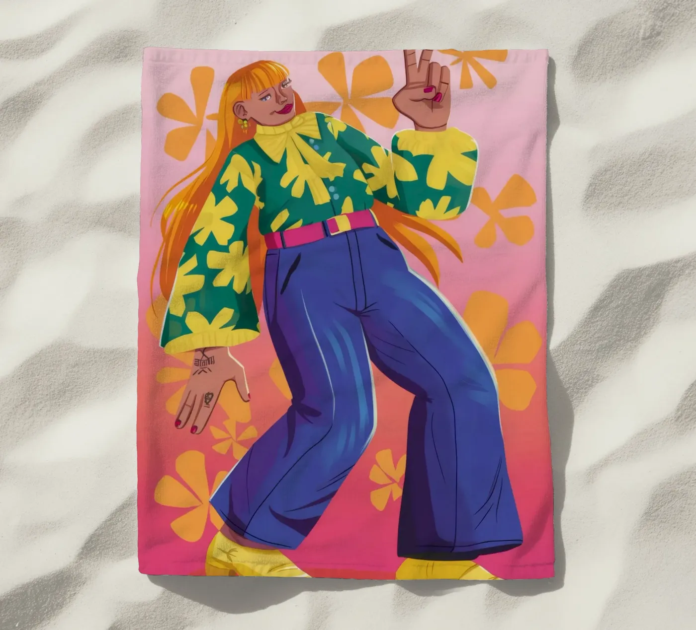 Dynamic Expression Strandtuch von Petal Canvas