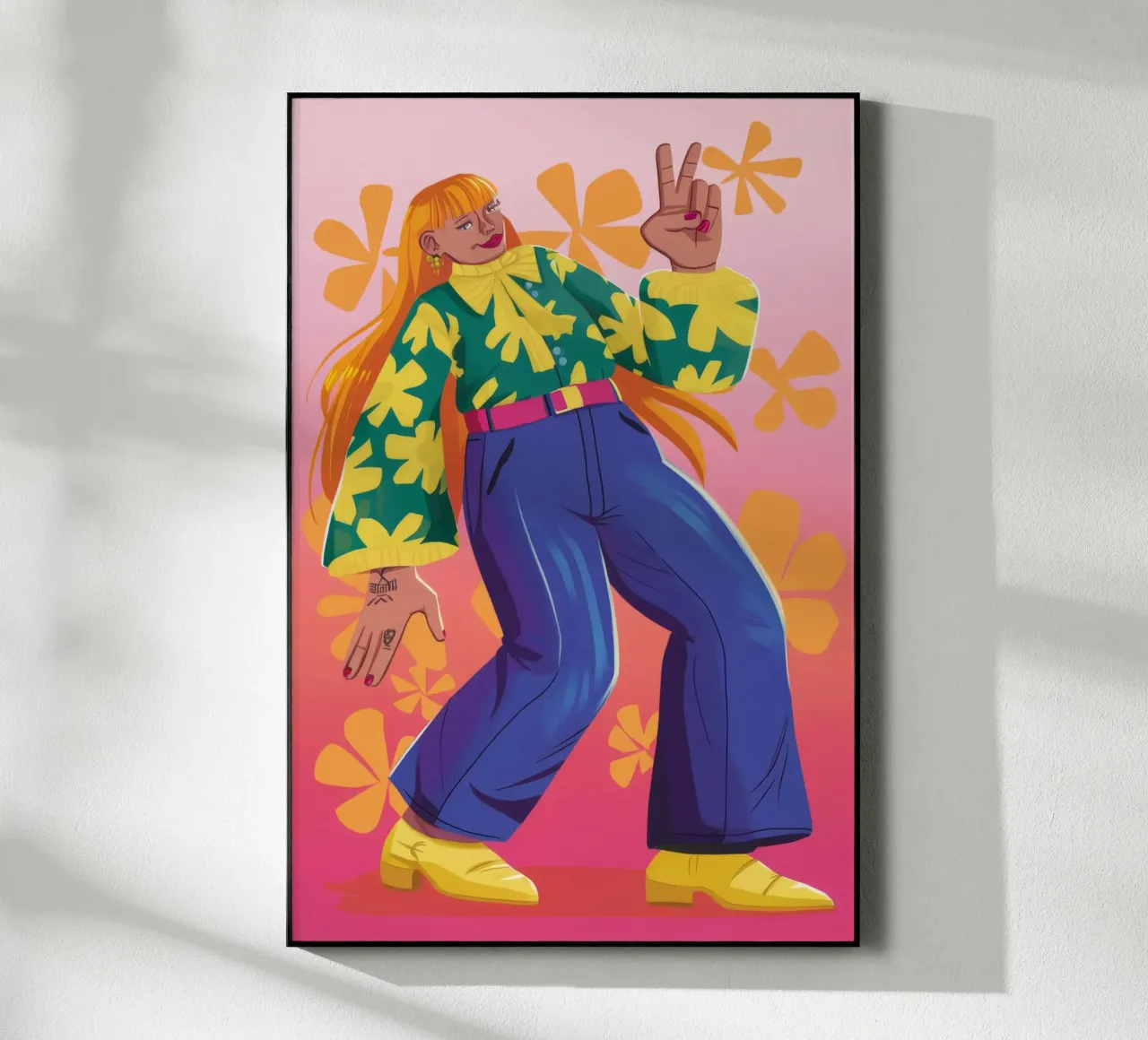 Expression dynamique plexiglas de Petal Canvas