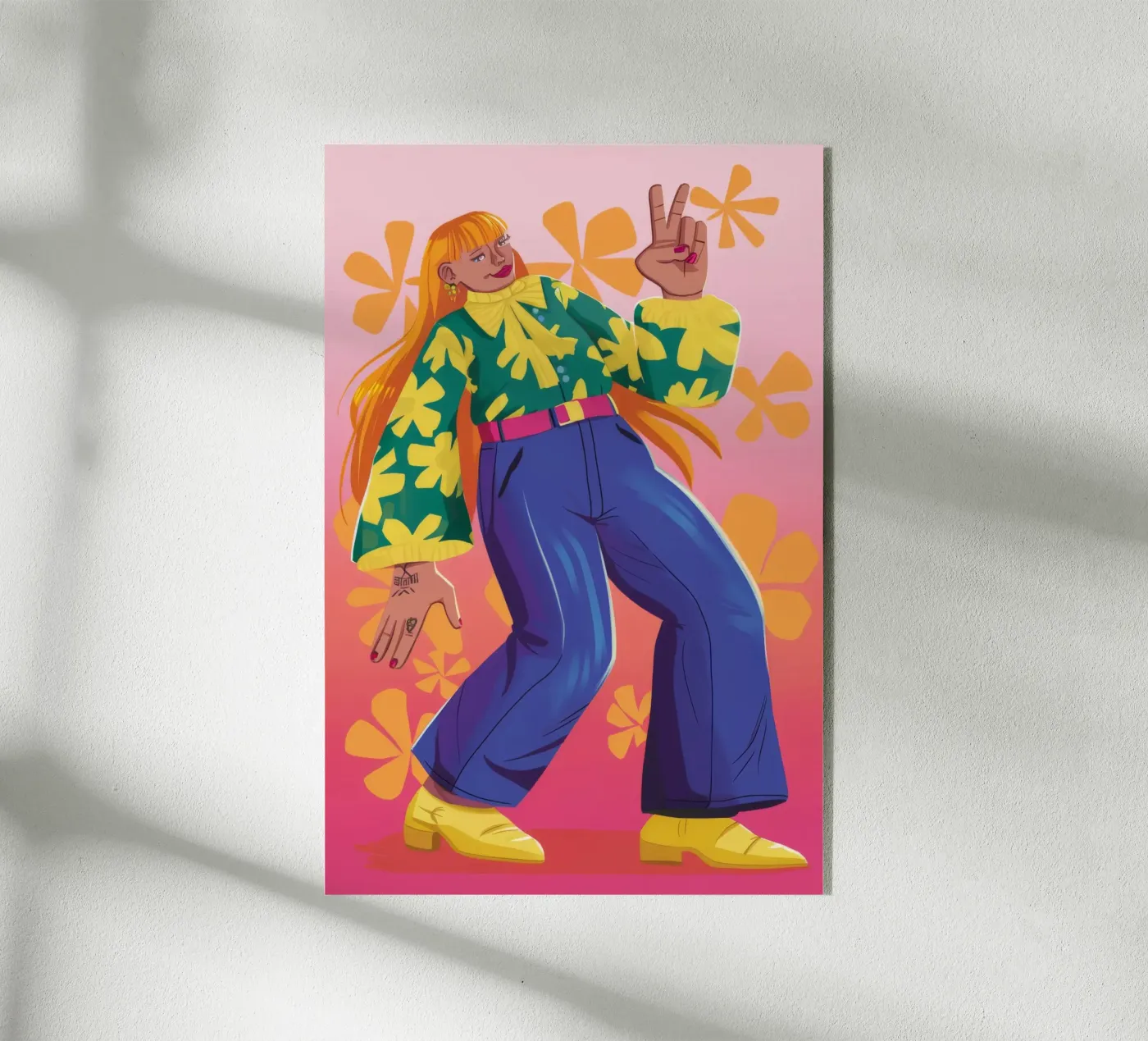 Dynamic Expression Acryl-Glas von Petal Canvas