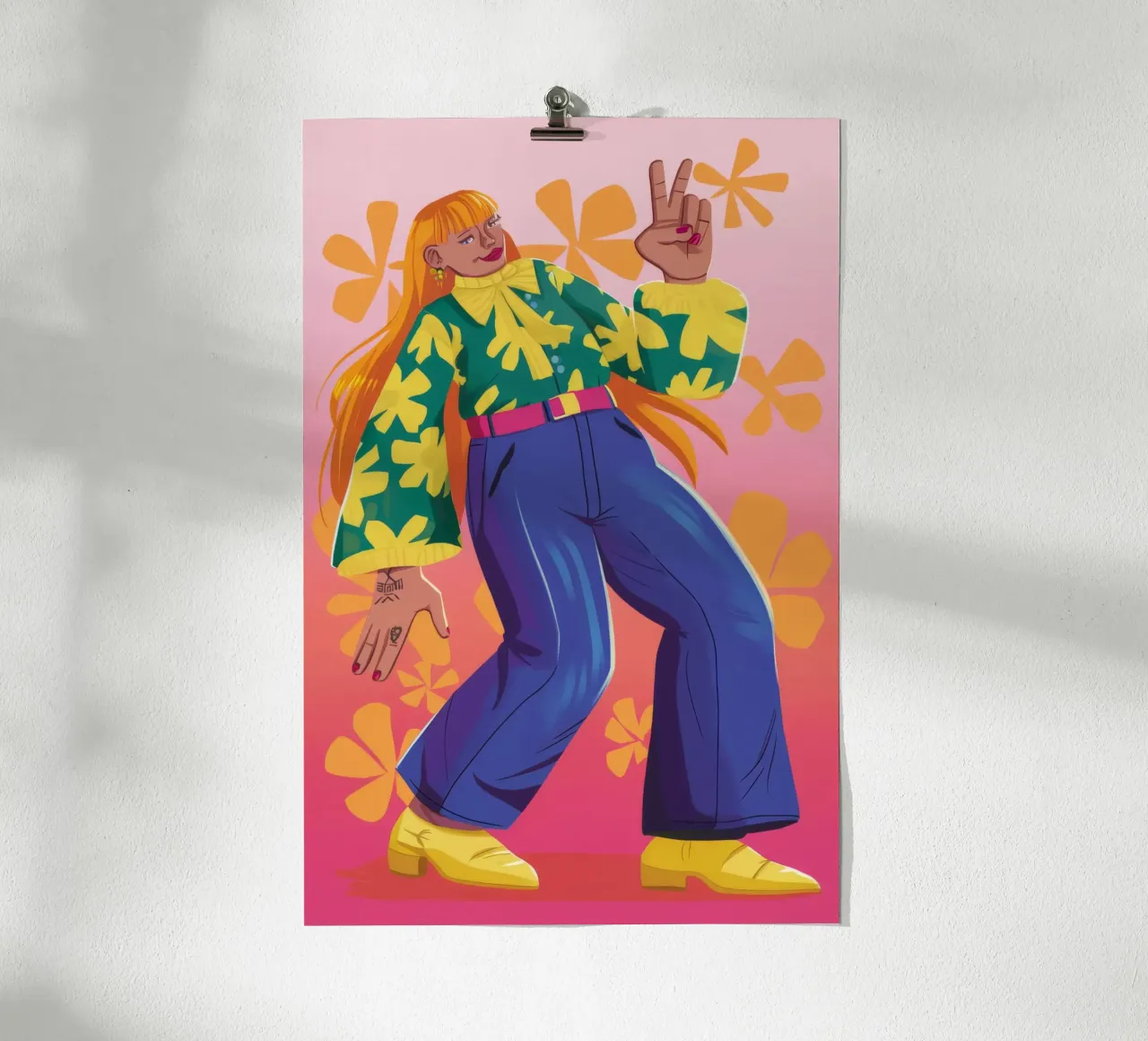 Expression dynamique poster de Petal Canvas