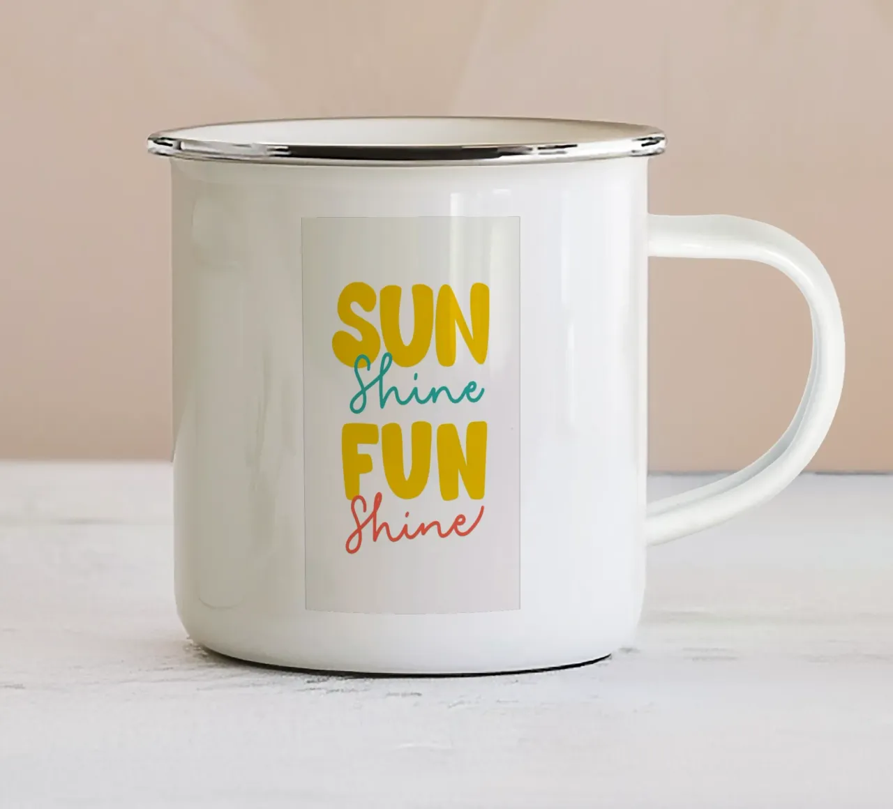 Funshine II emaille mok van Pure