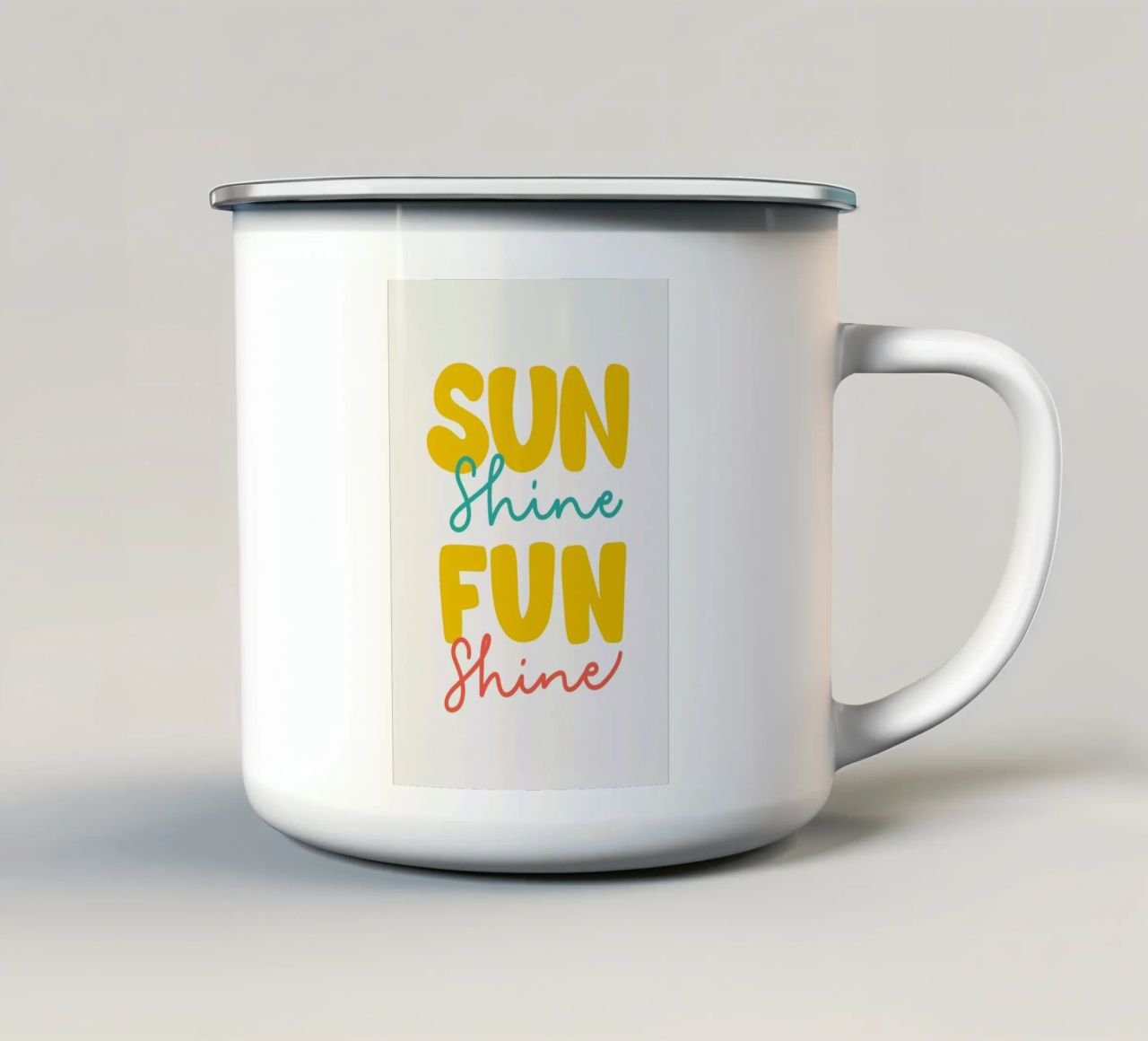 Funshine II tazza in smalto da Pure