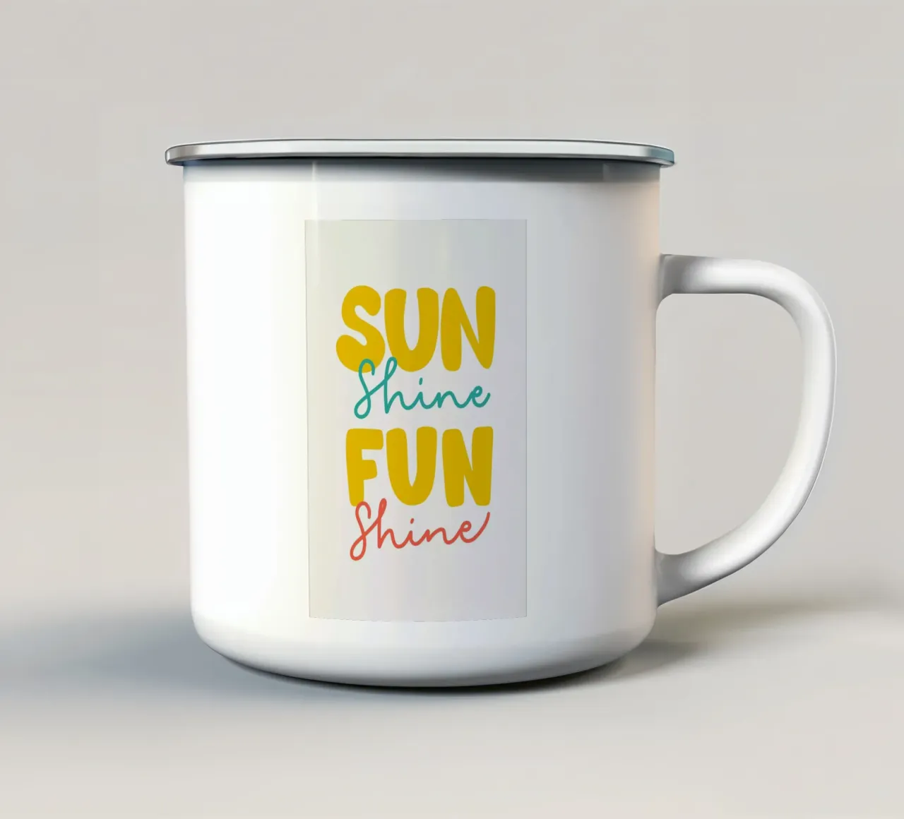 Funshine II taza de esmalte de Pure