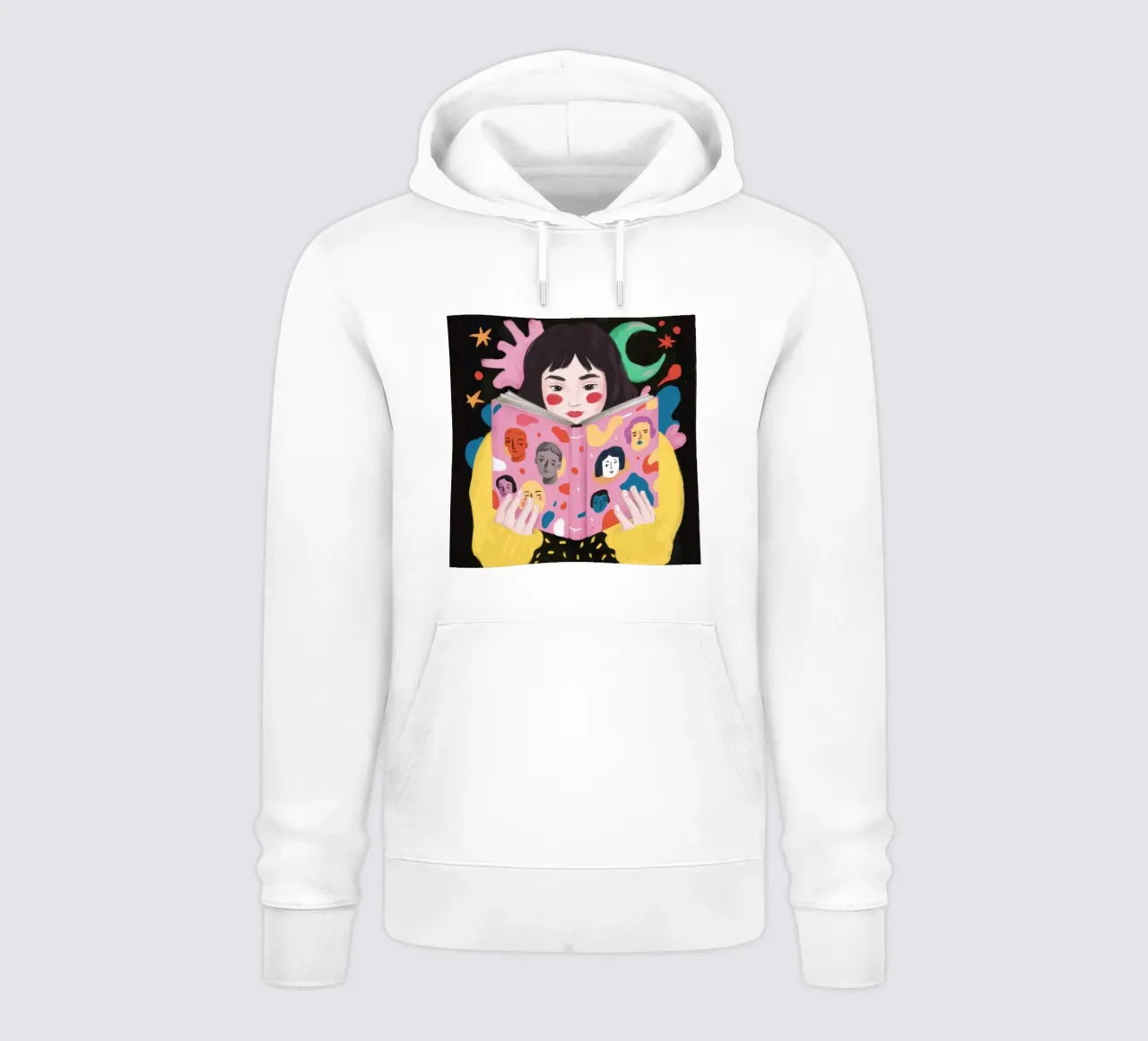 Lectura mística sudadera con capucha de Petal Canvas