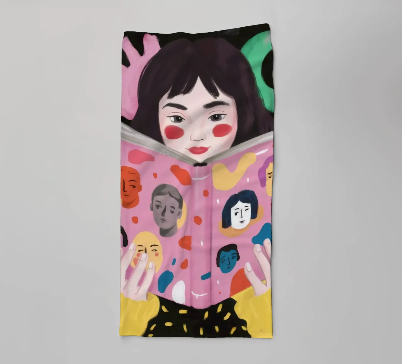 Lecture mystique serviette de bain de Petal Canvas