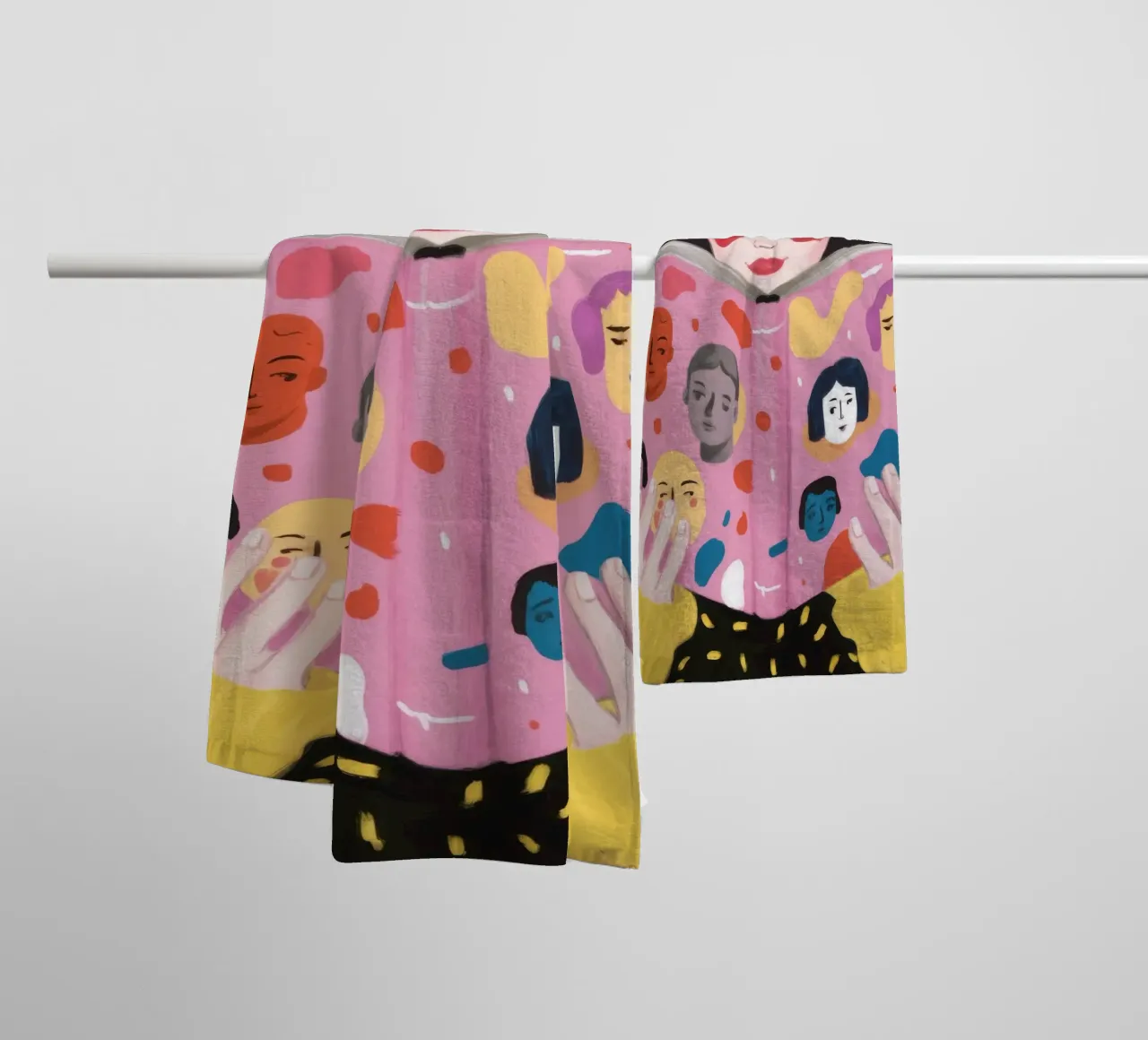 Lecture mystique serviette de bain de Petal Canvas