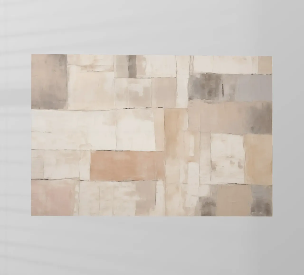Planos abstractos en tonos topo lámina retroiluminada de Imagine