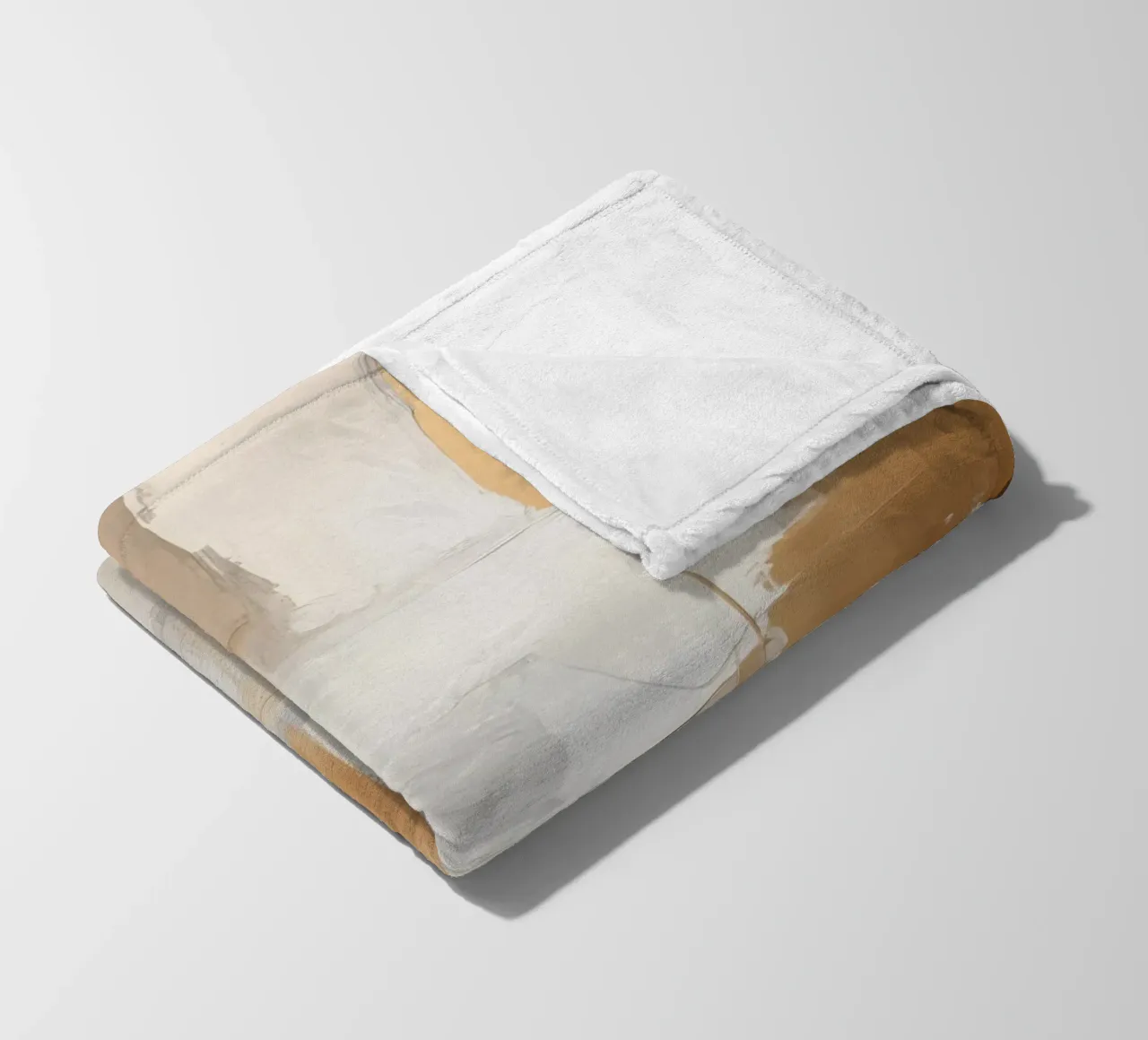 Abstract planes cream brown fleece blanket by Imagine
