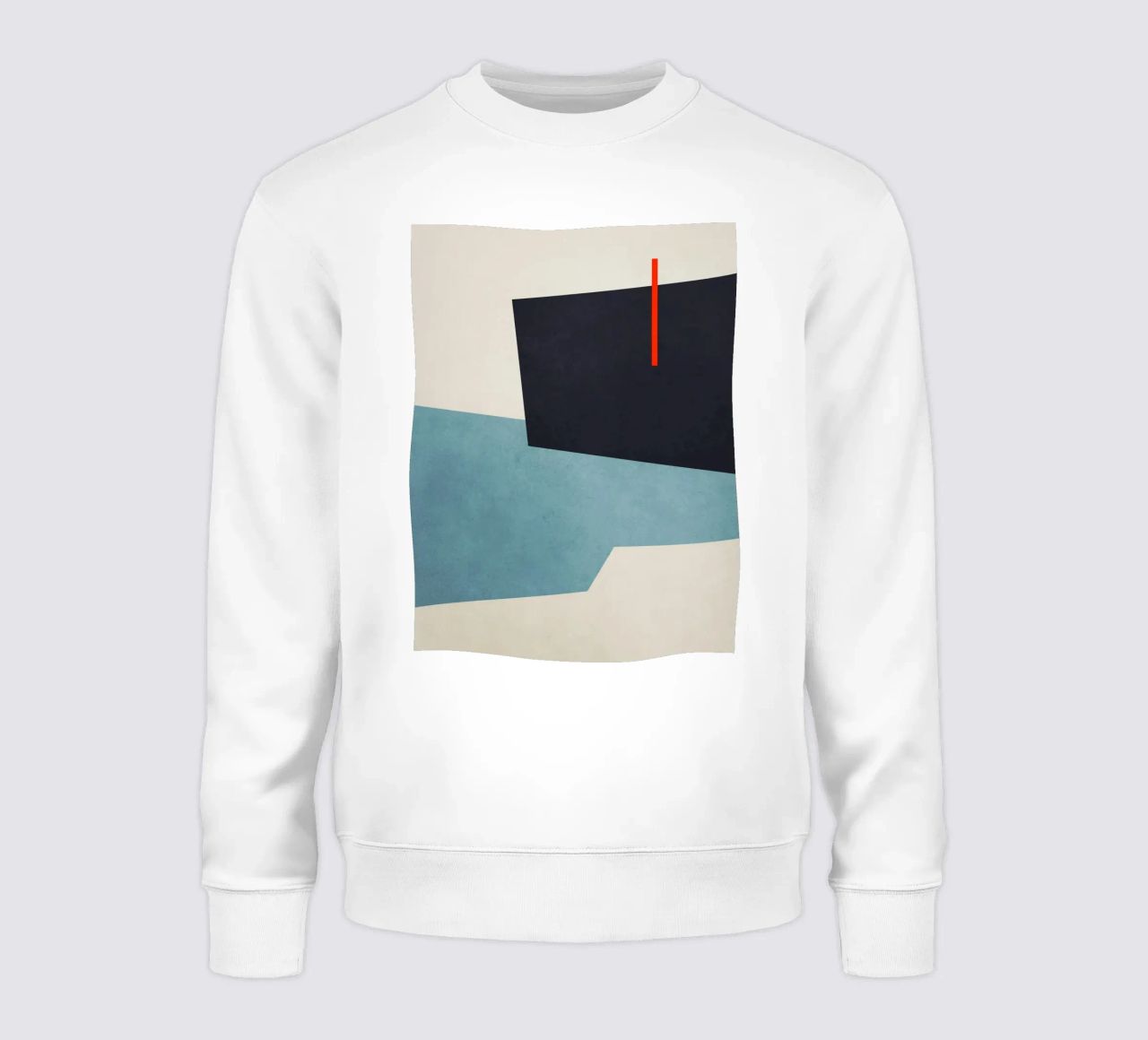 Geometric Shapes no. 19 Blue sudadera de adrianooliveira