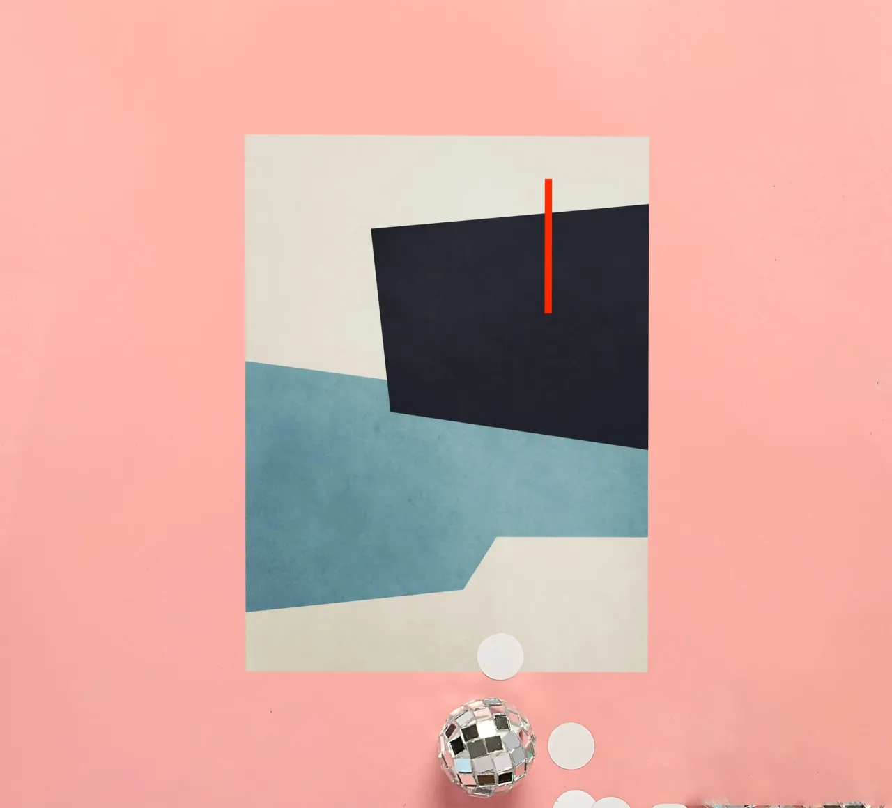 Geometric Shapes no. 19 Blue adesivo da adrianooliveira