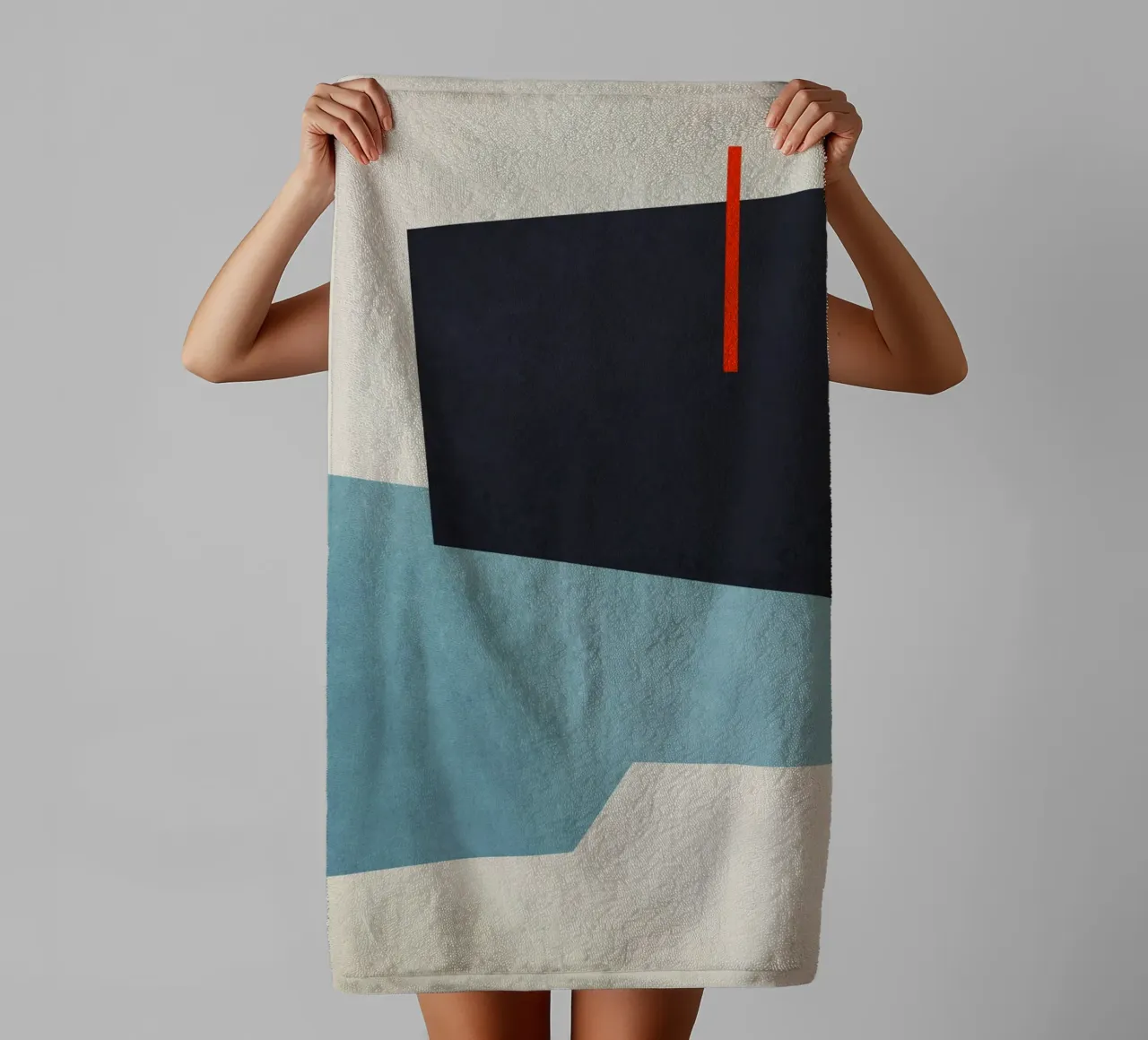 Geometric Shapes no. 19 Blue asciugamano da bagno da adrianooliveira