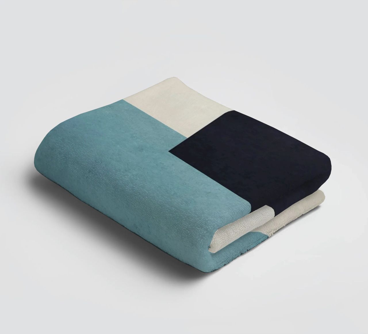 Geometric Shapes no. 19 Blue toalla de baño de adrianooliveira