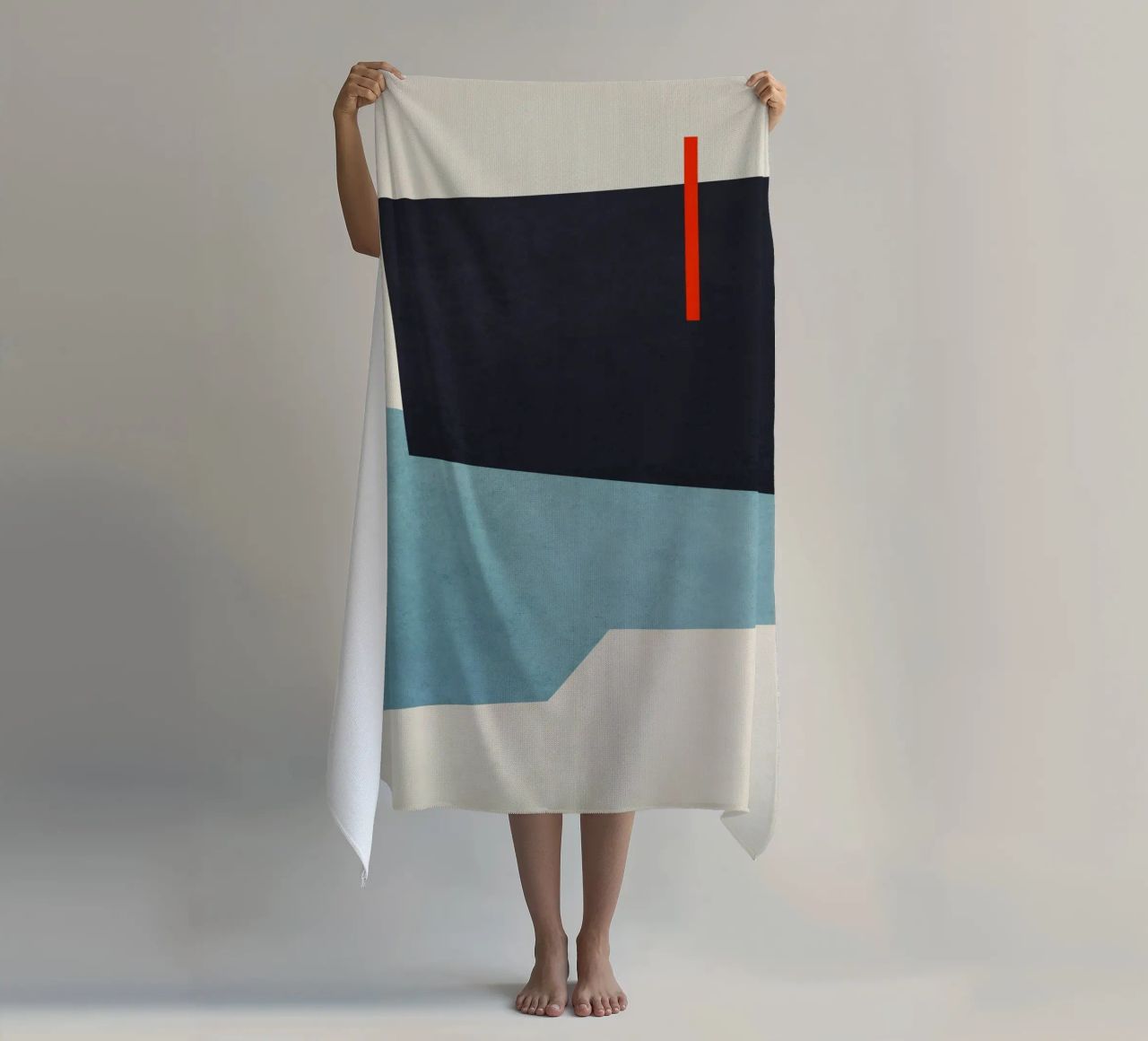 Geometric Shapes no. 19 Blue toalla de playa de adrianooliveira