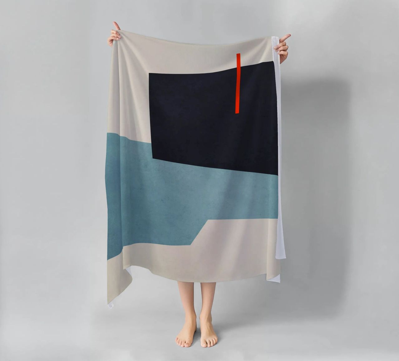 Geometric Shapes no. 19 Blue toalla de playa de adrianooliveira