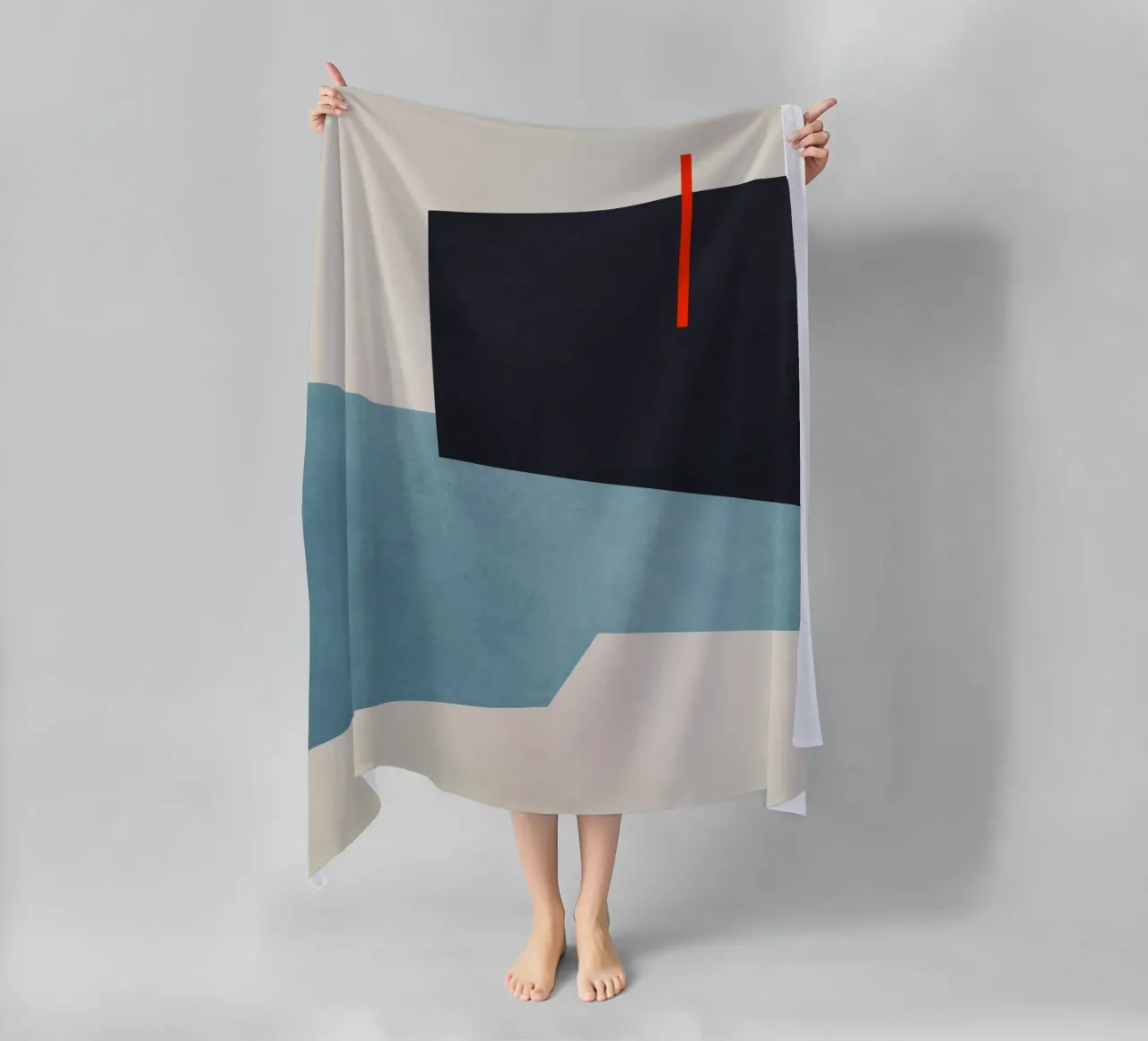 Geometric Shapes no. 19 Blue telo mare da adrianooliveira