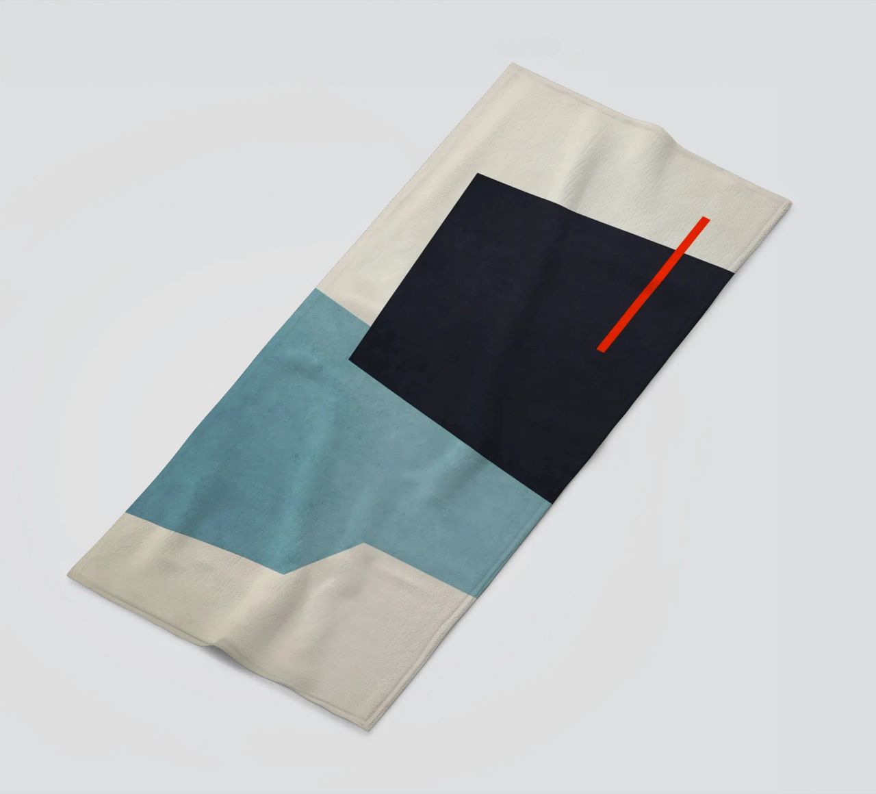 Geometric Shapes no. 19 Blue toalla de playa de adrianooliveira