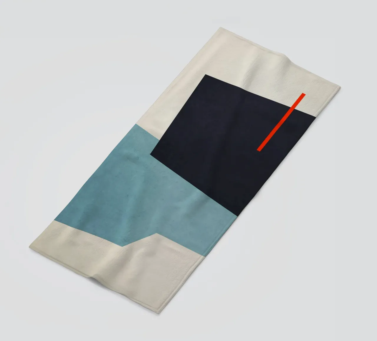 Geometric Shapes no. 19 Blue telo mare da adrianooliveira
