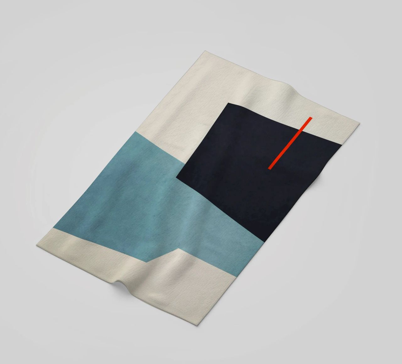 Geometric Shapes no. 19 Blue toalla de playa de adrianooliveira