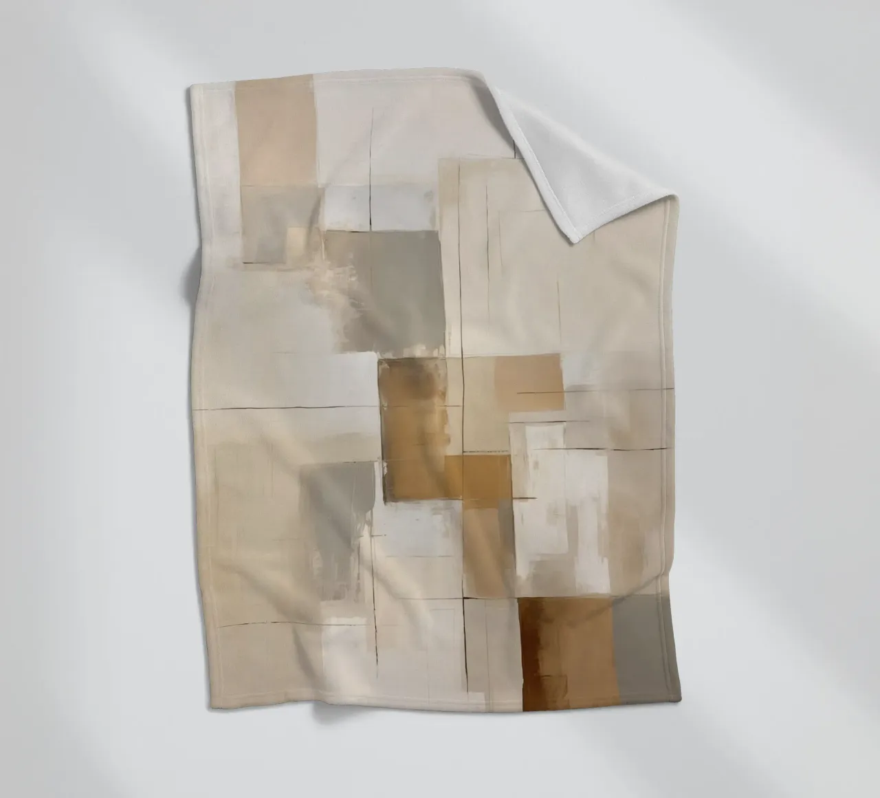 Superfici astratte di colore marrone coperta in pile da Imagine