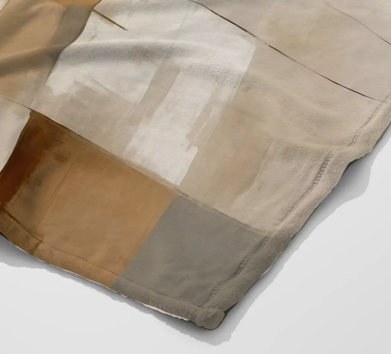 Superfici astratte di colore marrone coperta in pile da Imagine