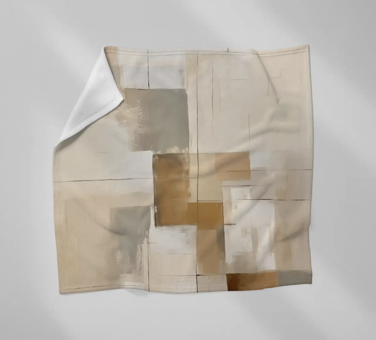 Superfici astratte di colore marrone coperta in pile da Imagine