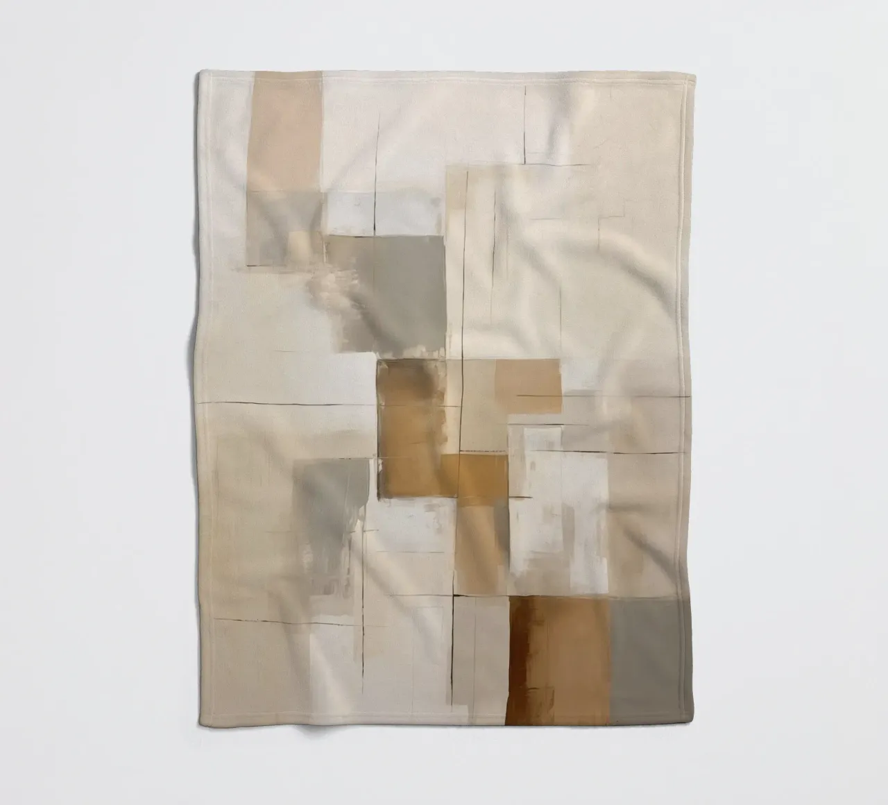 Superfici astratte di colore marrone coperta in pile da Imagine