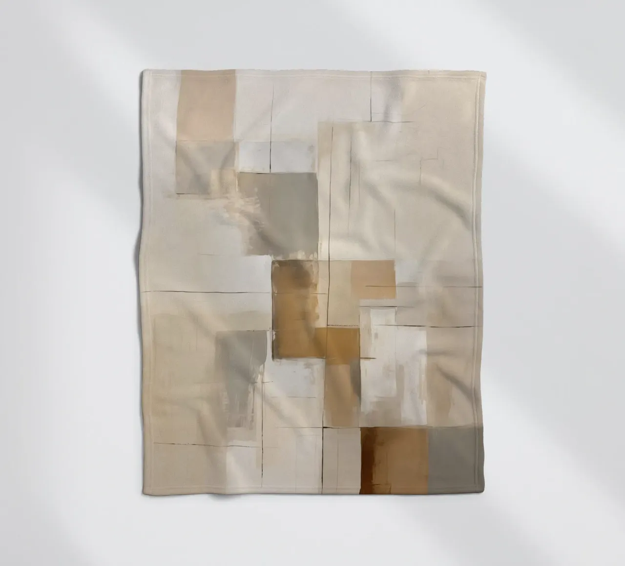 Superfici astratte di colore marrone coperta in pile da Imagine
