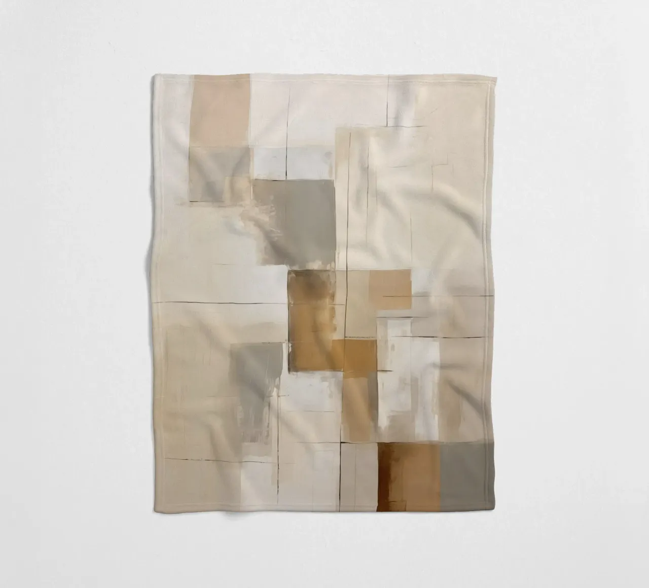 Superfici astratte di colore marrone coperta in pile da Imagine