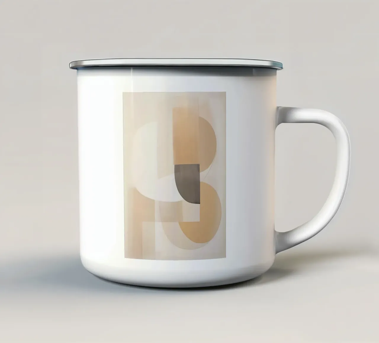 Bruin astratto tazza in smalto da Imagine