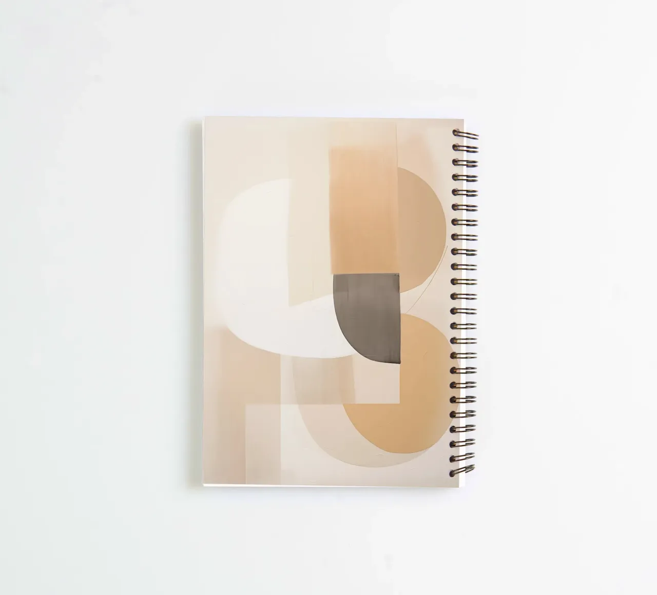 Abstract Bruin spiral notebook by Imagine