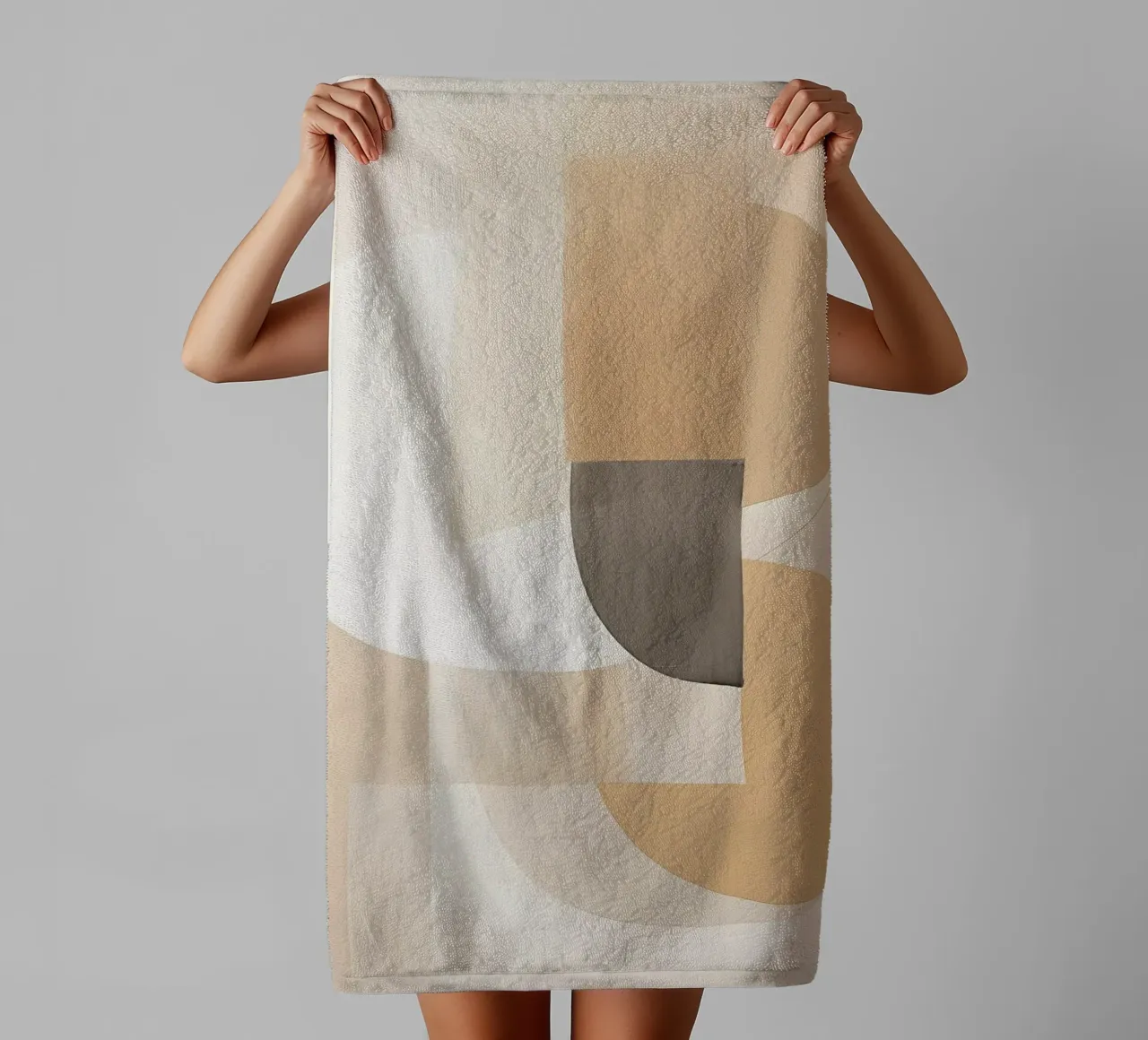 Abstract Bruin towel by Imagine