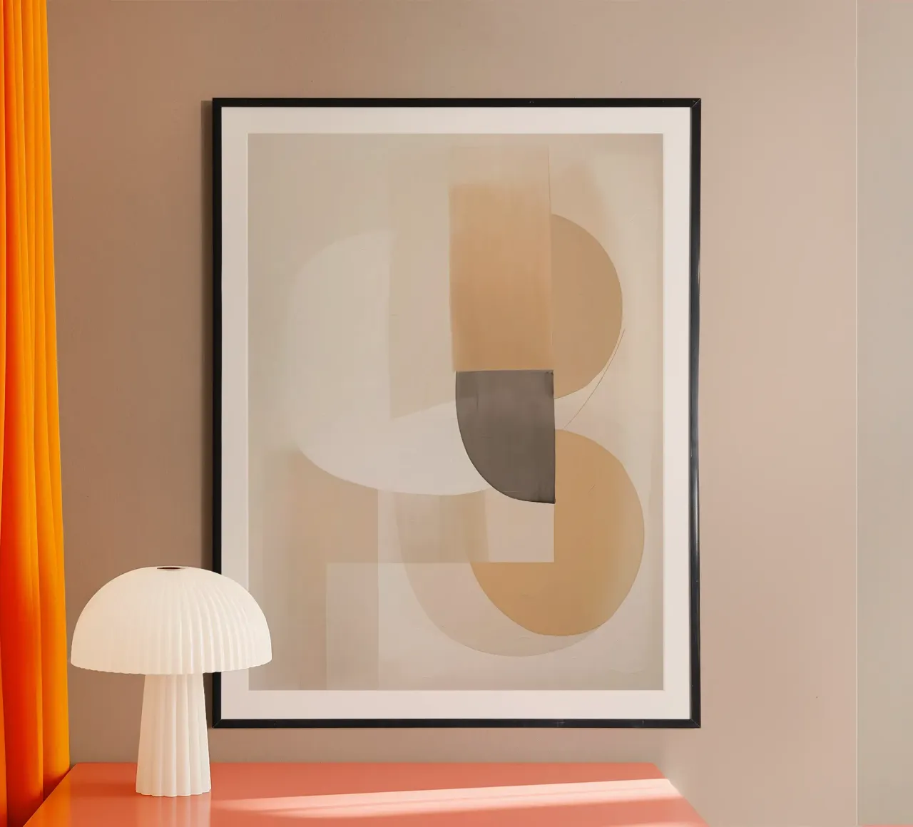 Abstract Bruin hahnemühle by Imagine