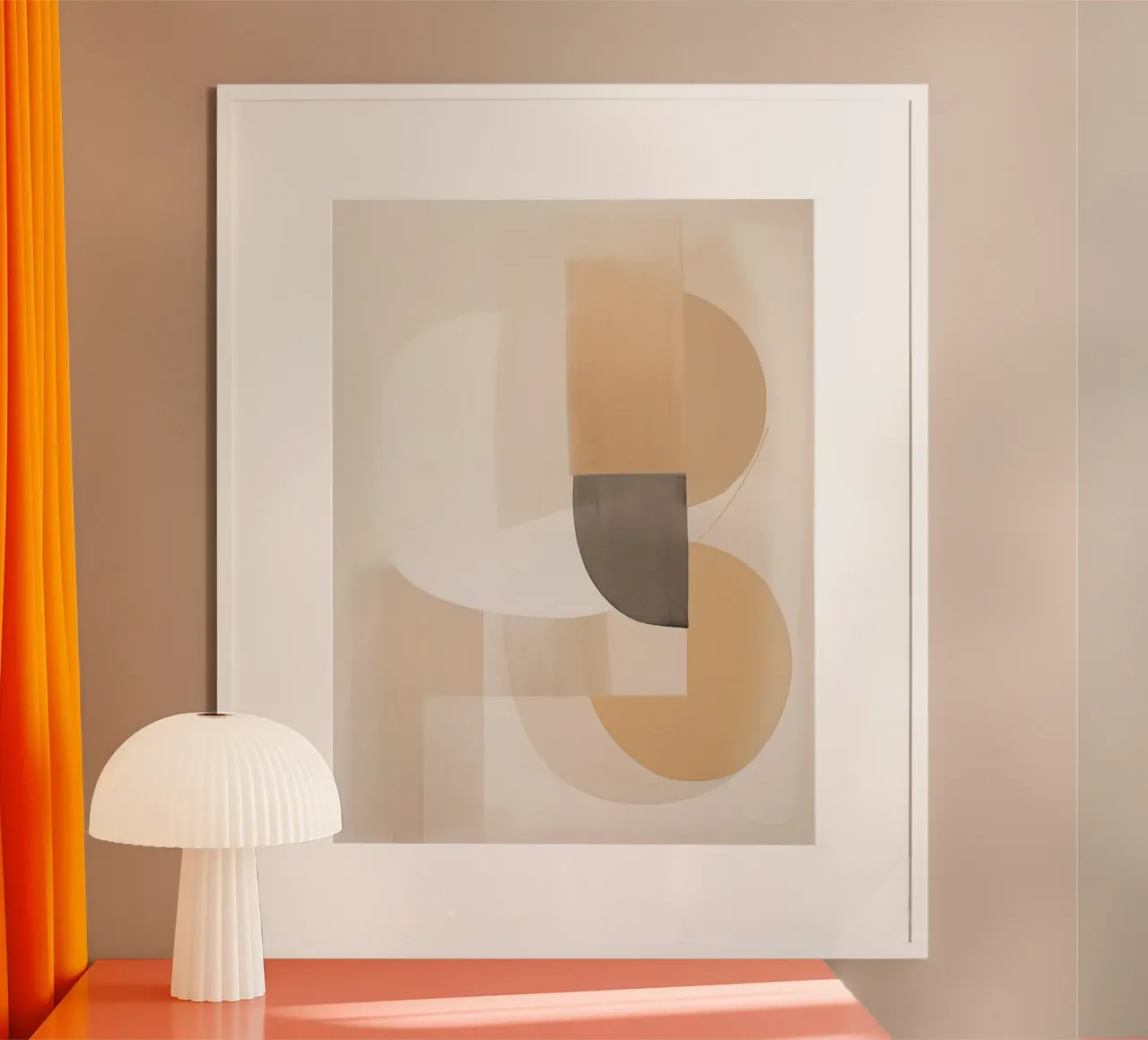 Abstract Bruin hahnemühle by Imagine