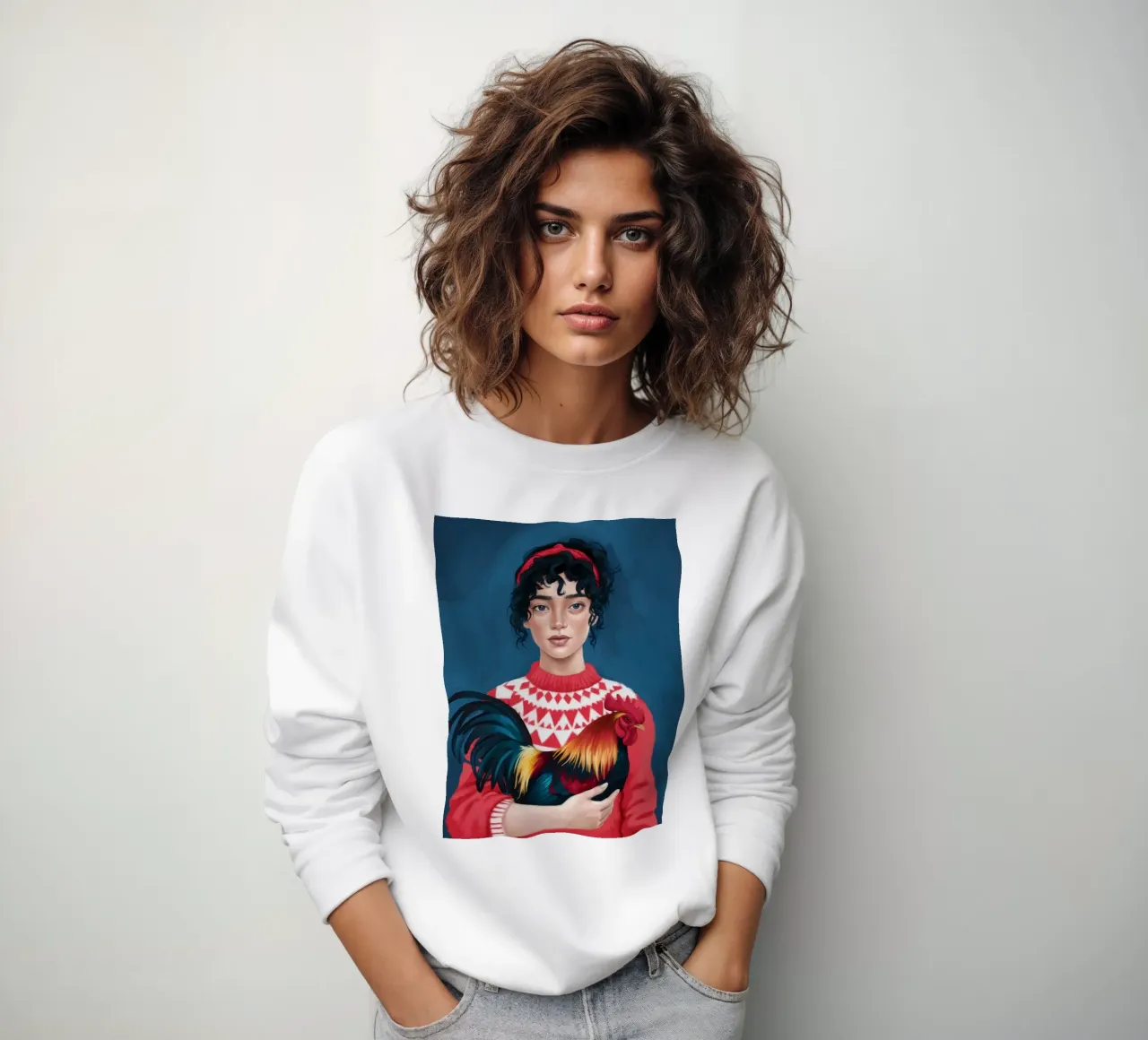 Rustic Charm sweatshirt by Petal Canvas