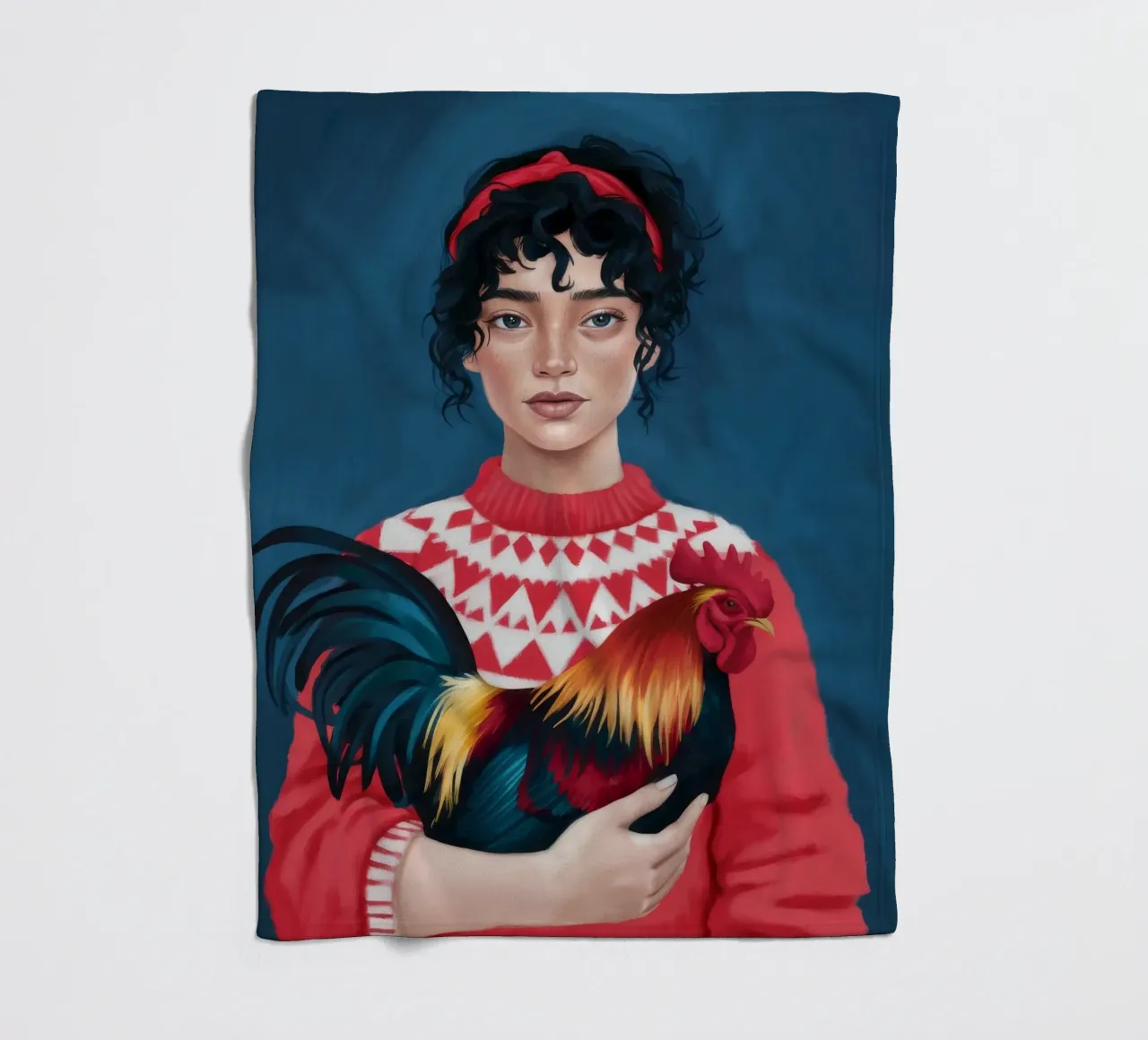 Rustic Charm Fleecedecke von Petal Canvas