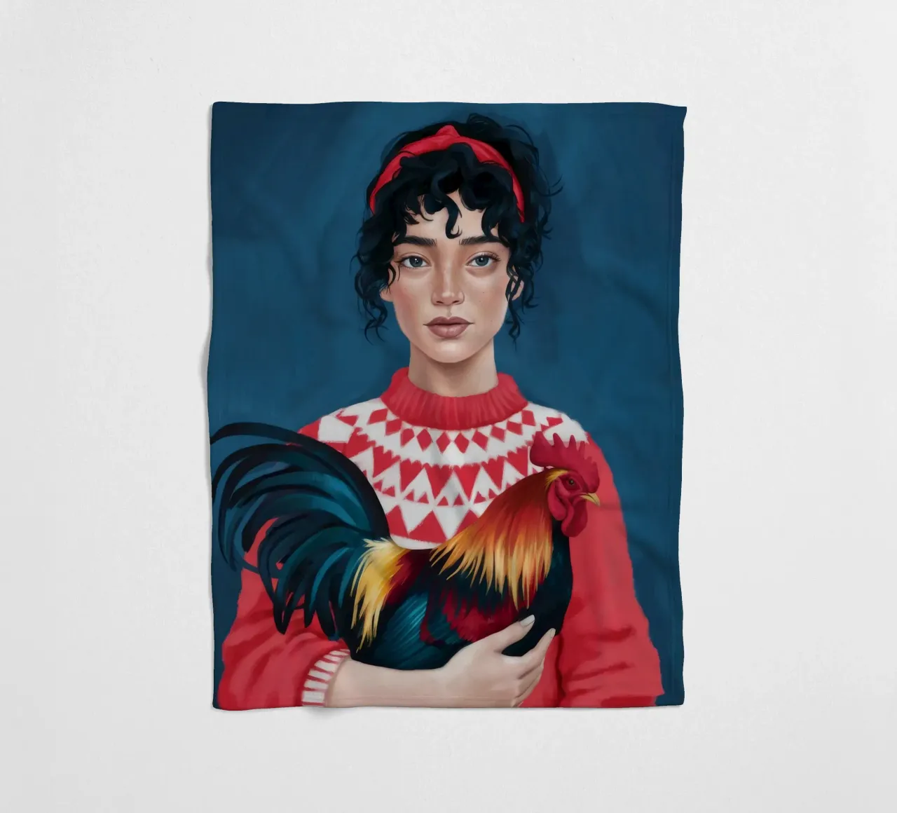 Rustic Charm Fleecedecke von Petal Canvas