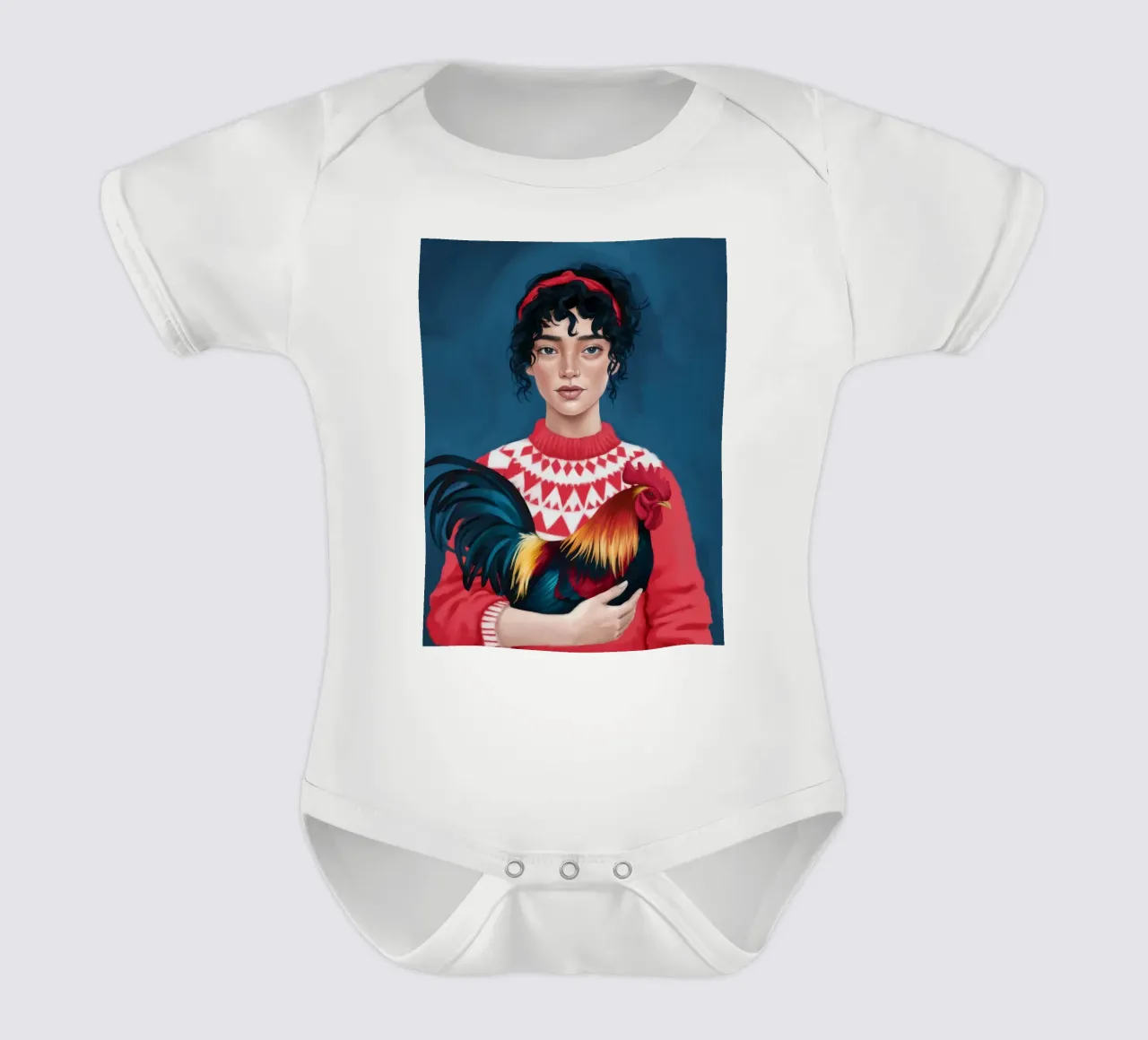 Charme rustique body bébé de Petal Canvas