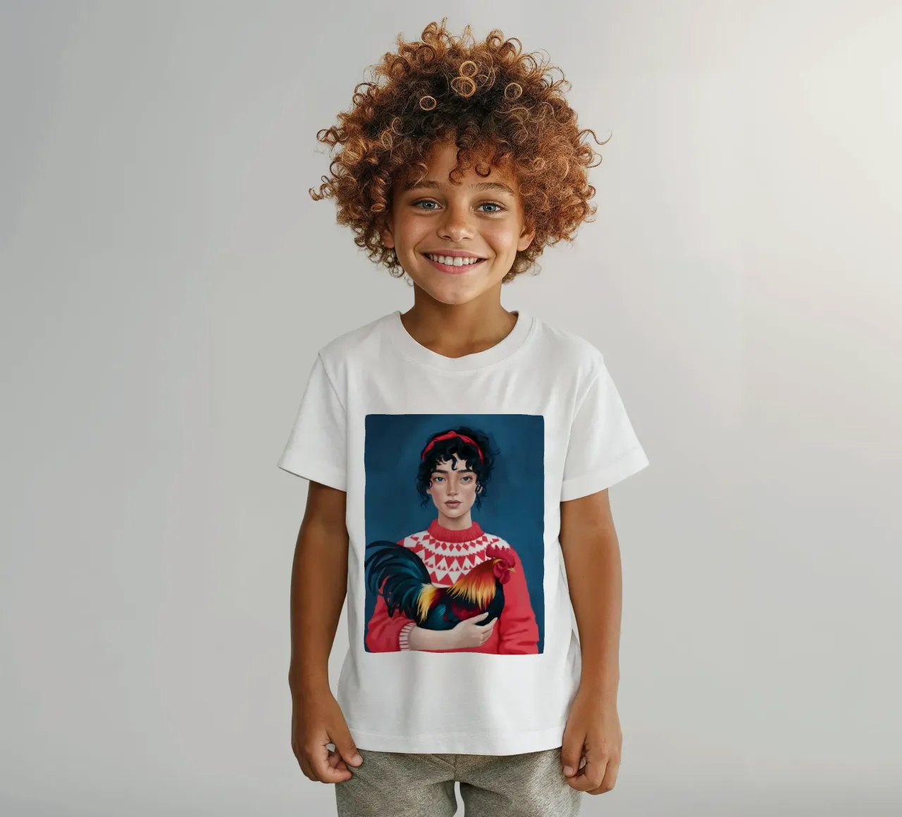 Fascino rustico t-shirt bambini da Petal Canvas