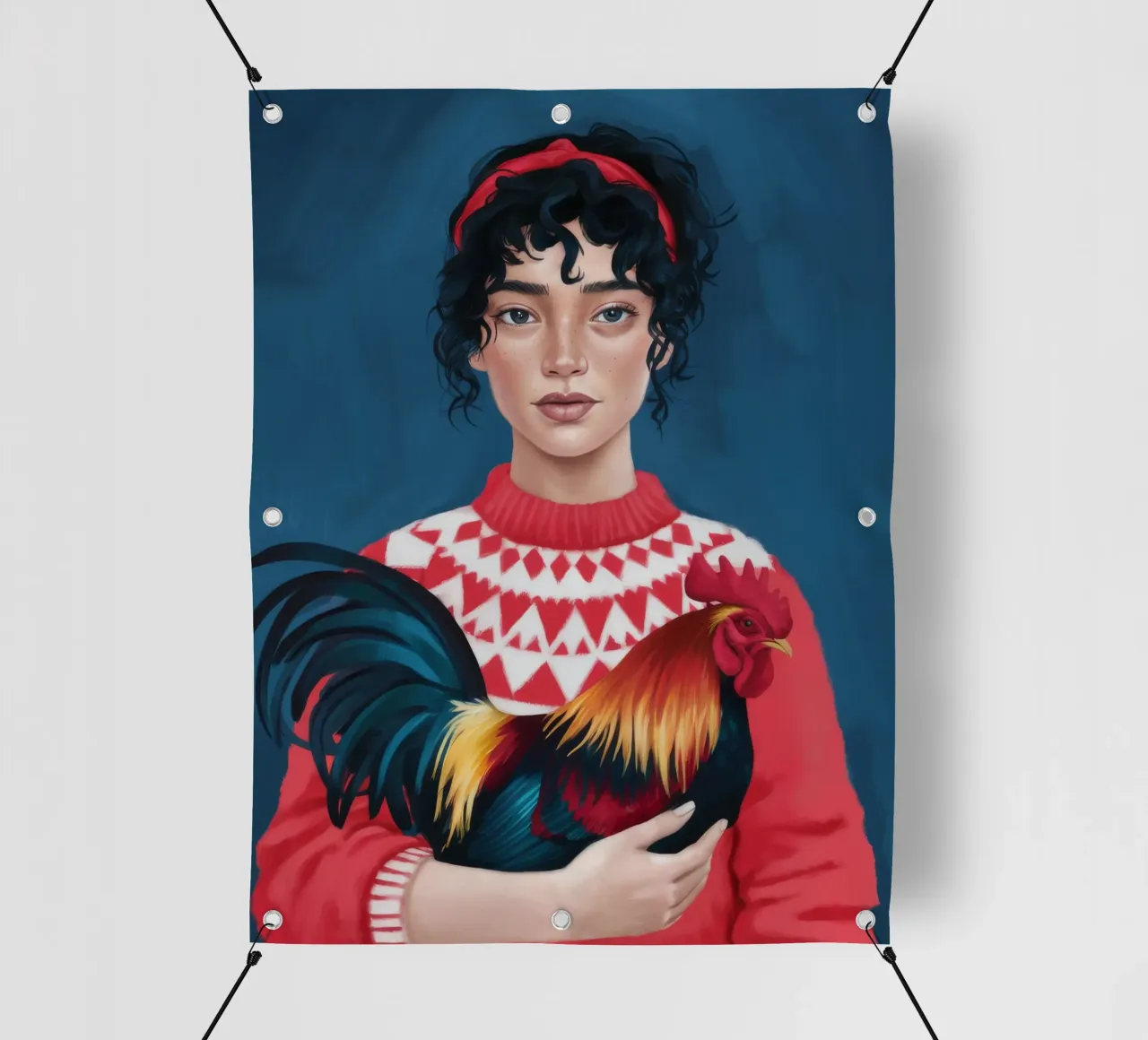 Fascino rustico telo in pvc da Petal Canvas