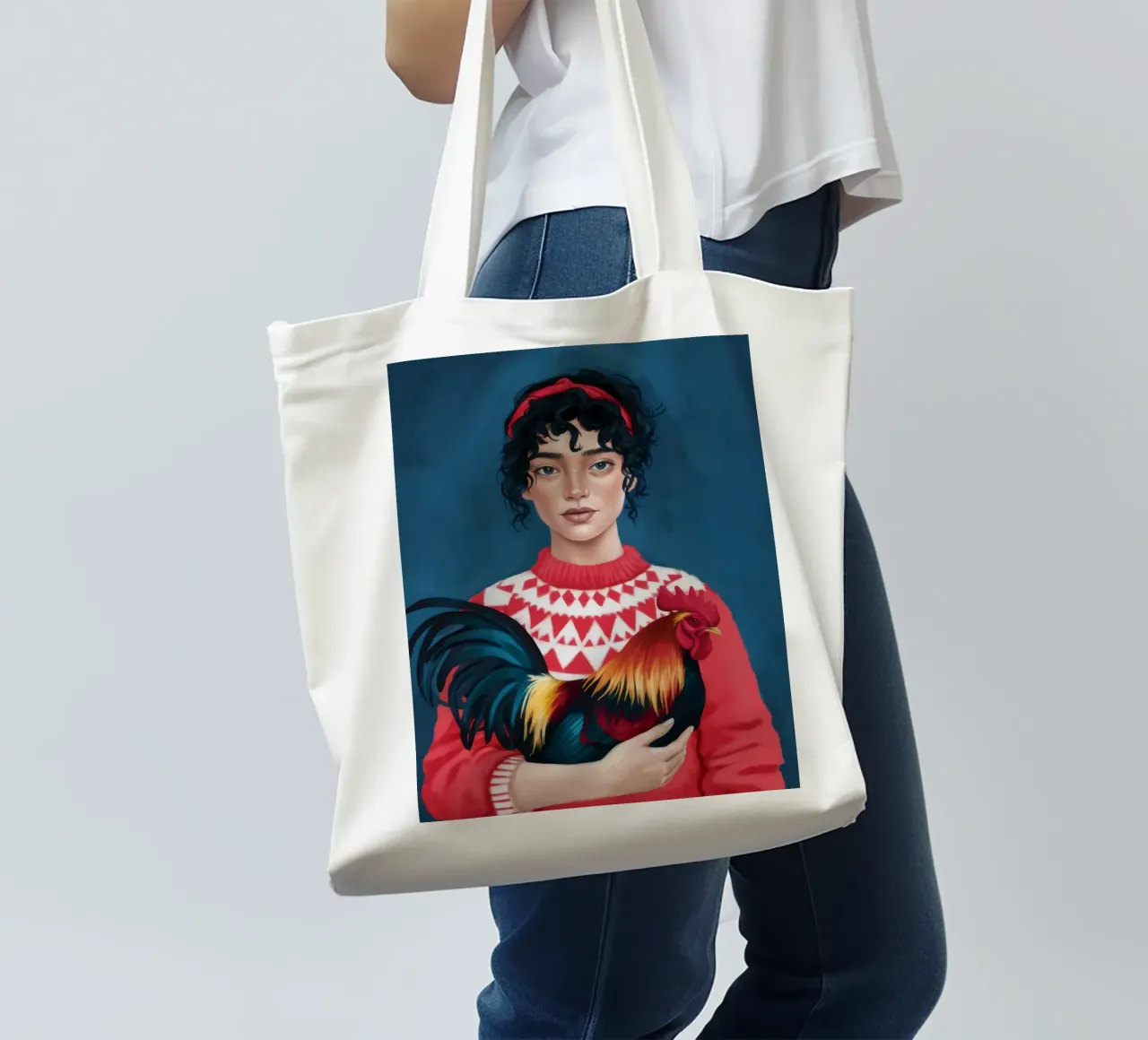 Fascino rustico borsa in juta da Petal Canvas