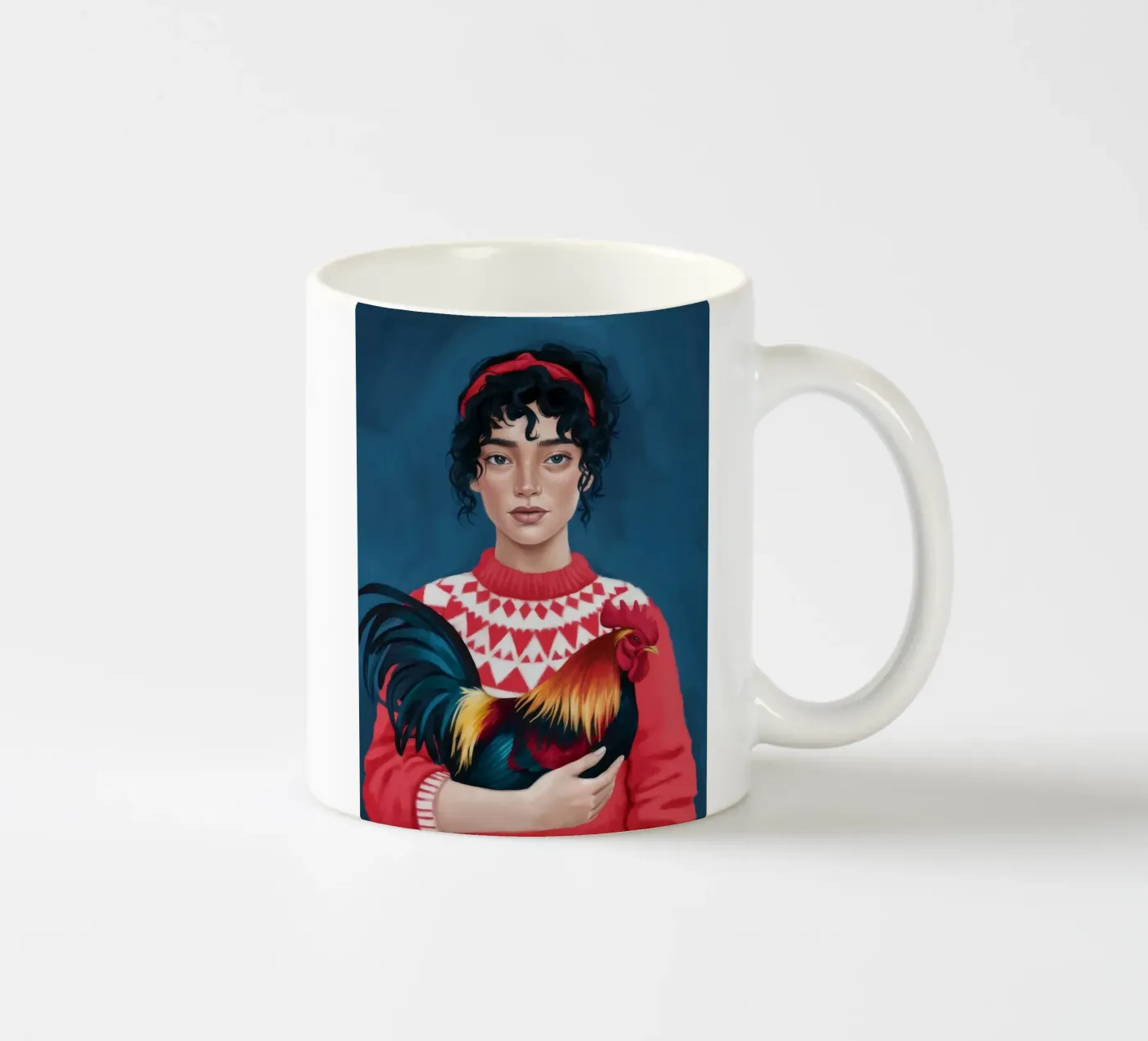 Rustic Charm ceramic mug by Petal Canvas