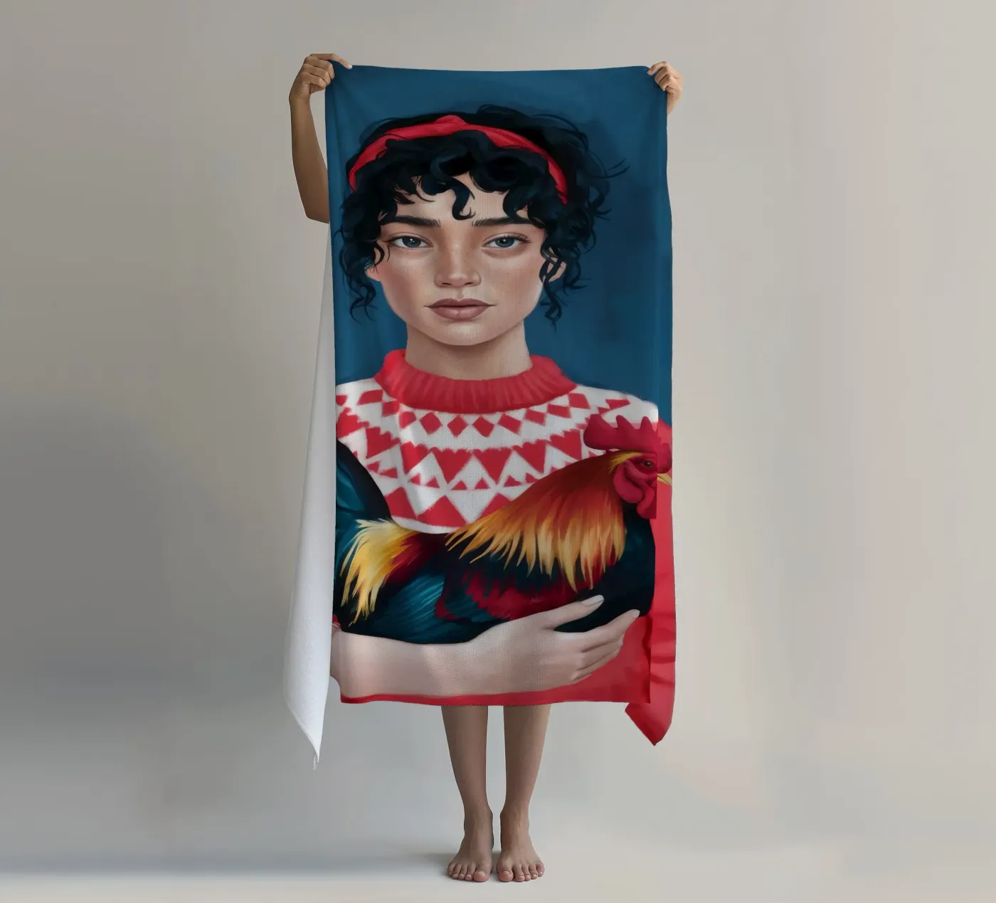 Fascino rustico telo mare da Petal Canvas